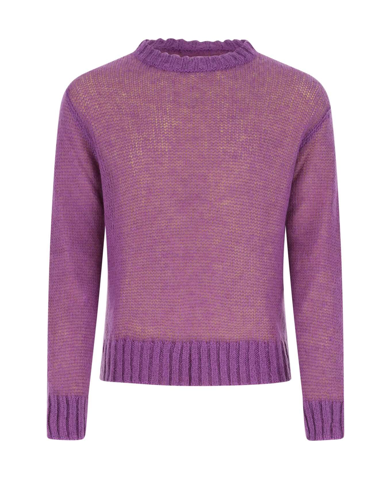 Jil Sander Purple Mohair Blend Sweater - 510