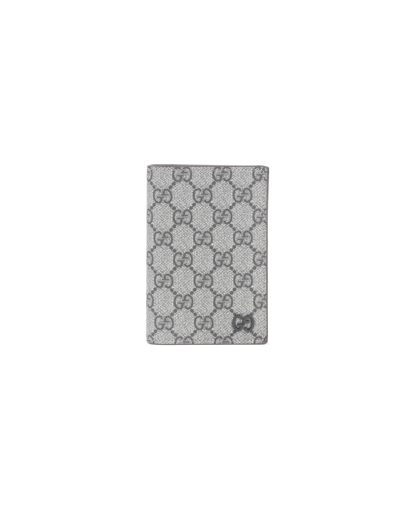 Gucci Gg Supreme Passport Case - Be Ebony N Acer Ebon