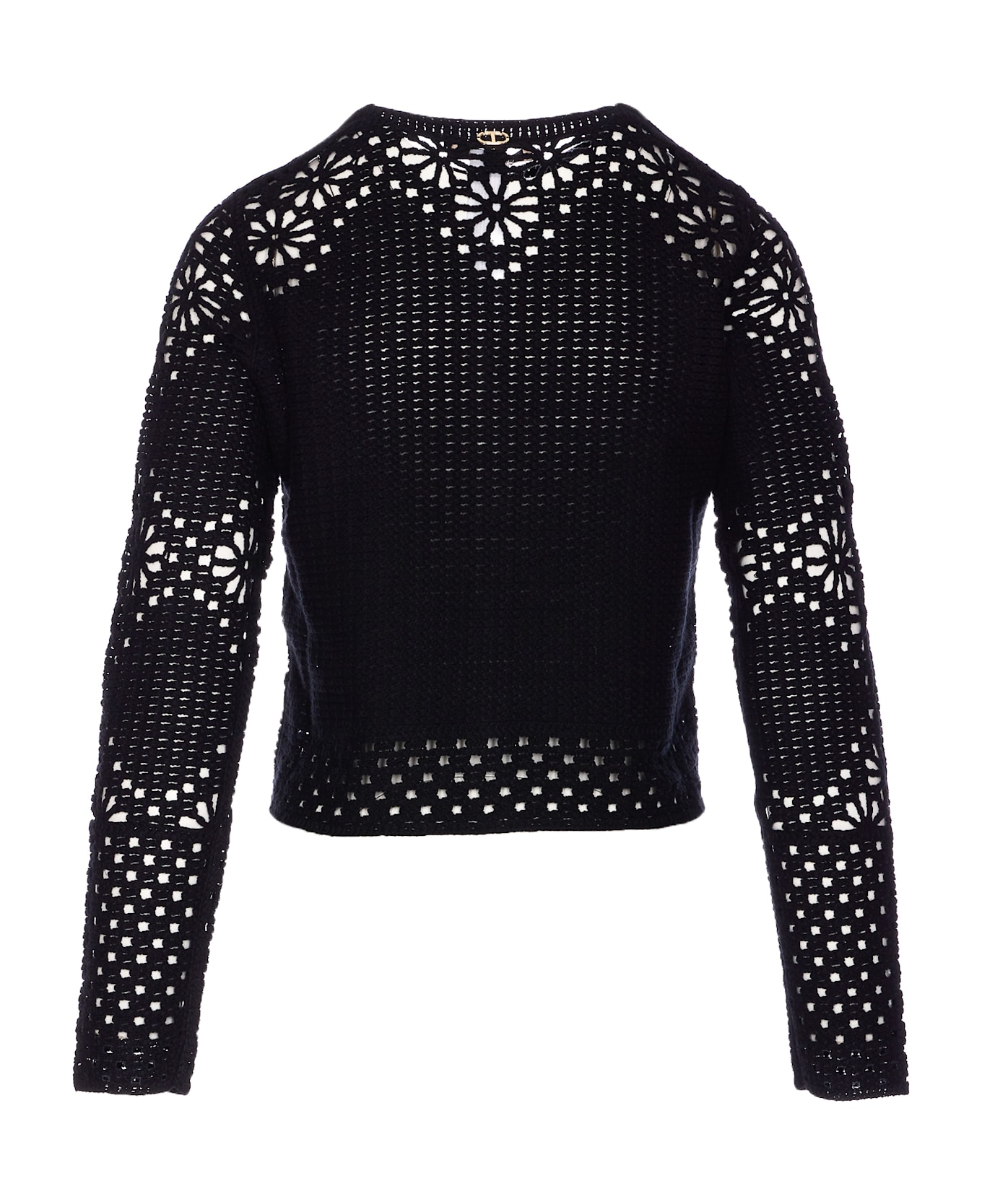 TwinSet Perforated Jacket - Nero