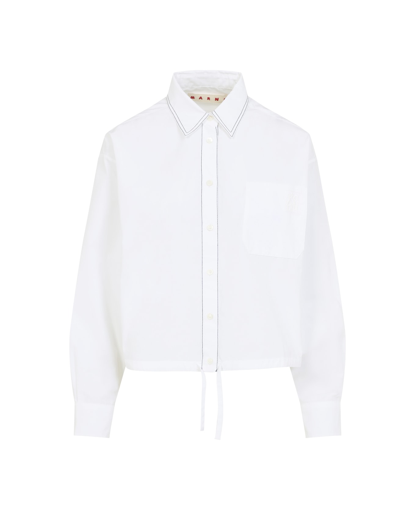 Marni Cotton Shirt - Lily White
