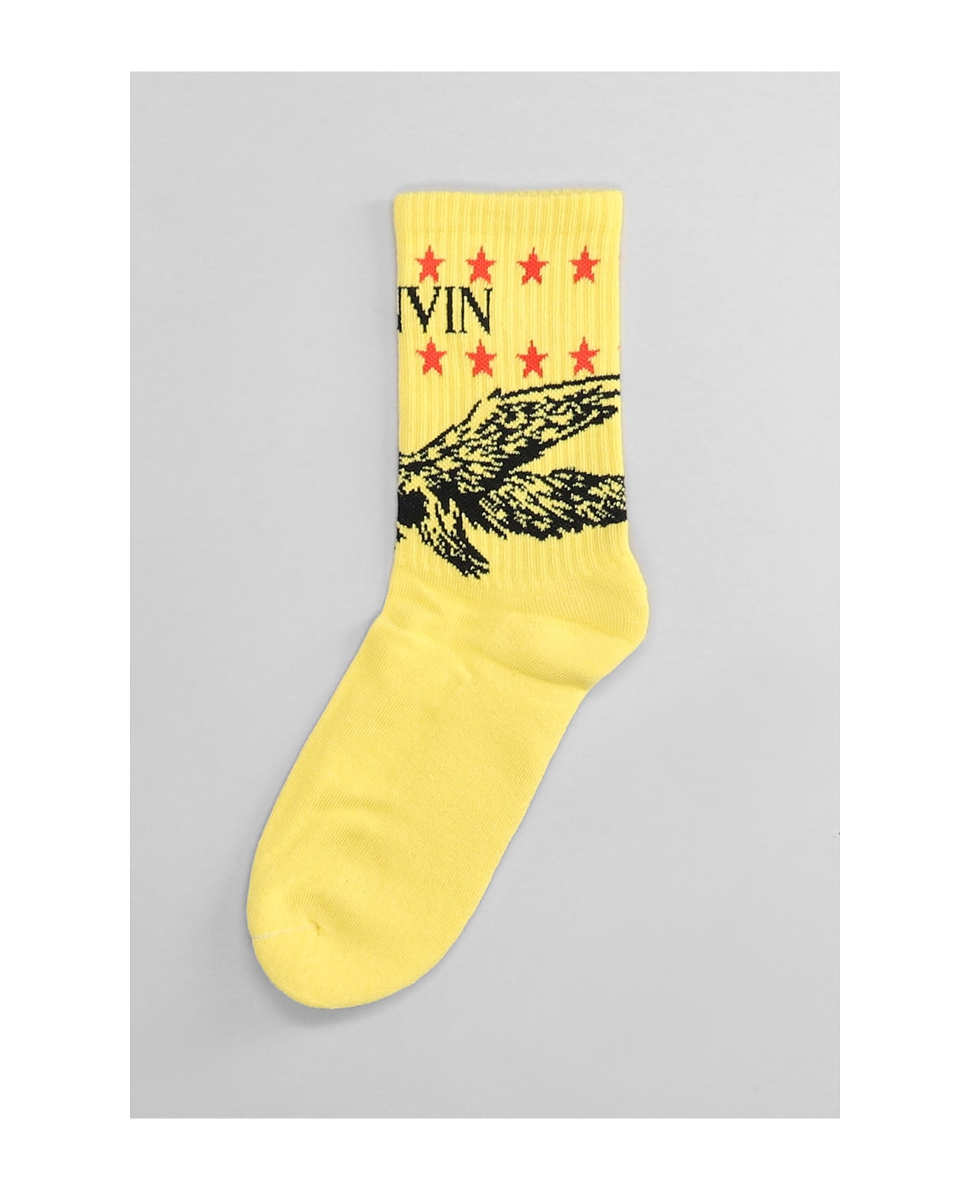 Lanvin Socks In Yellow Cotton - yellow