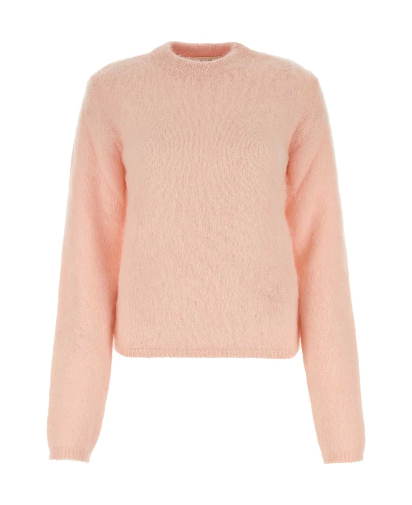 Marni Pastel Pink Mohair Blend Sweater - QUARTZ ニットウェア