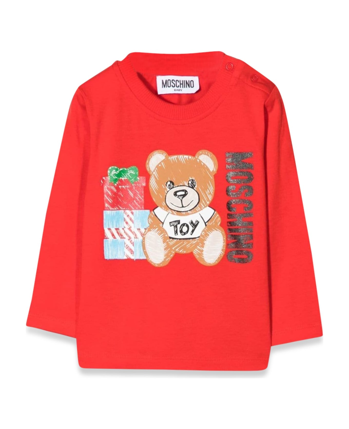 Moschino T-shirt M/l Teddy Bear Gifts - ROSSO