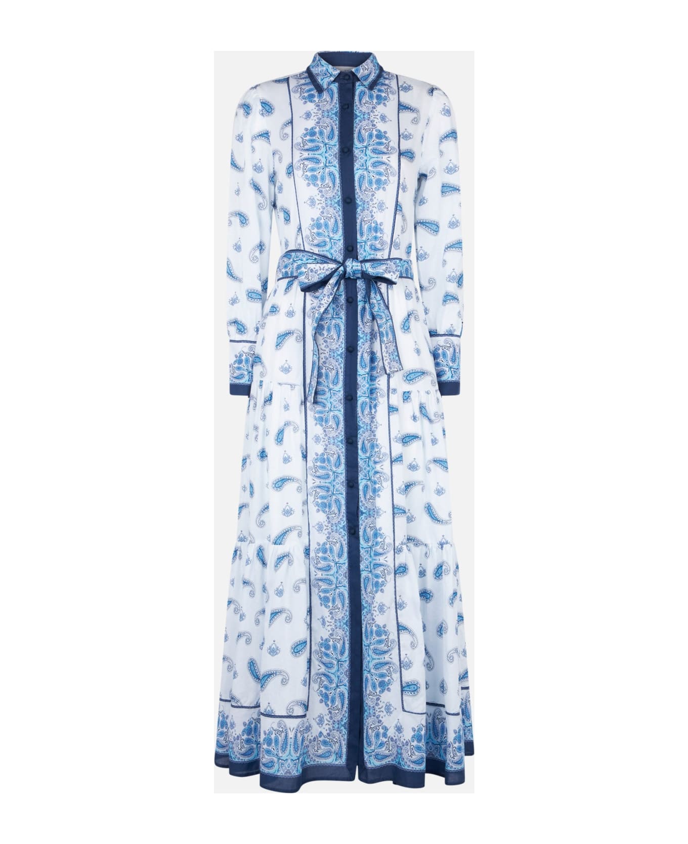 MC2 Saint Barth Woman Long Dress Jensen With Paisley Print
