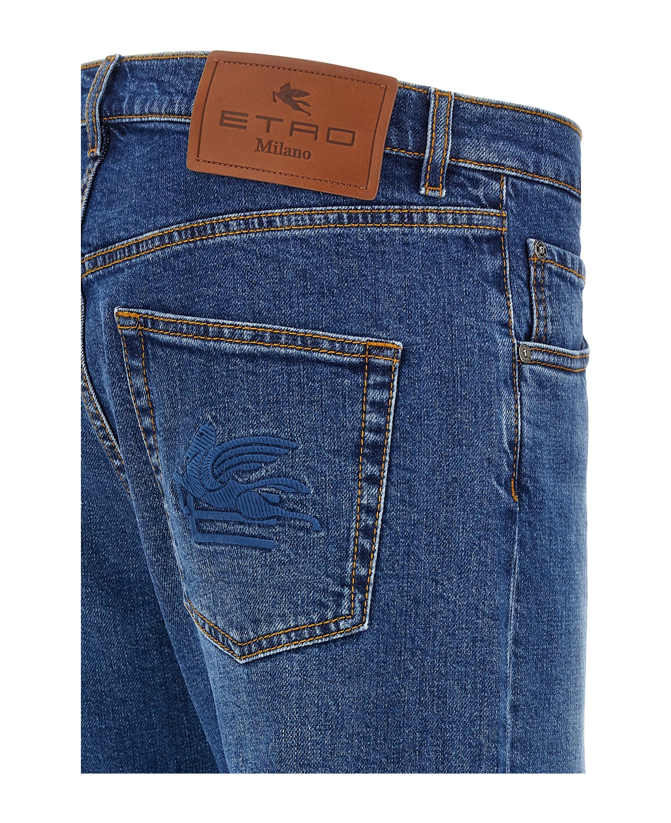 Etro Embroidery Jeans - Blue