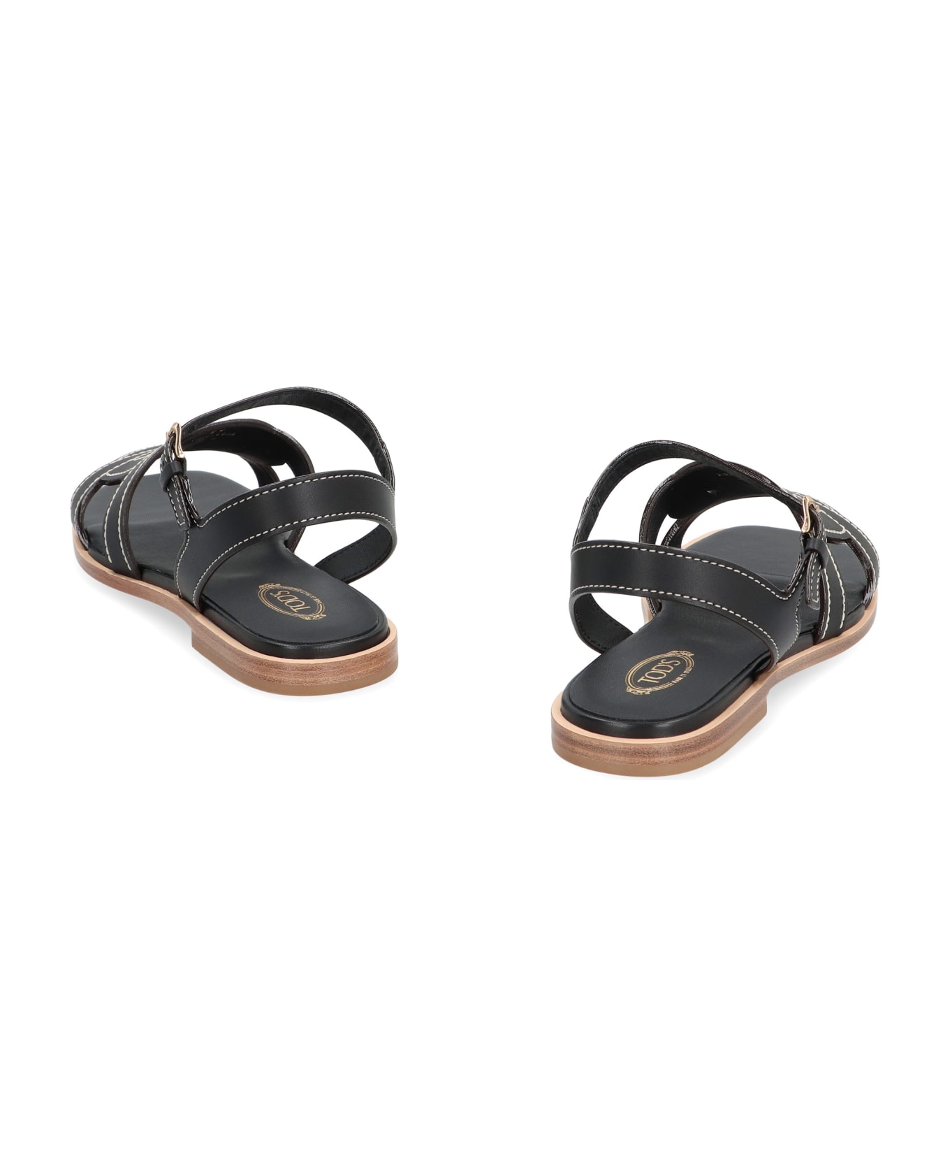 Tod's Leather Sandals - black