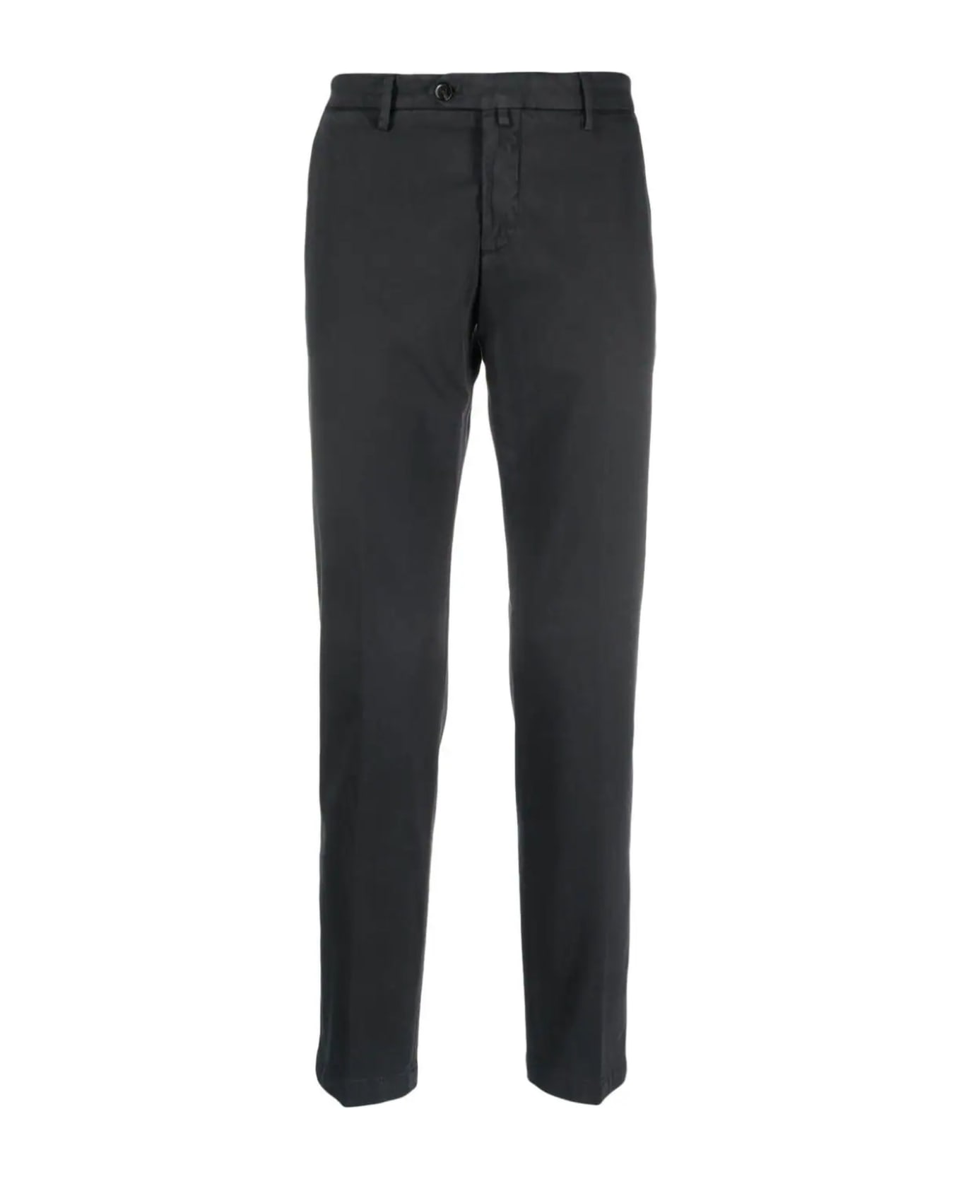 Briglia 1949 Dark Grey Stretch-cotton Trousers - Grey