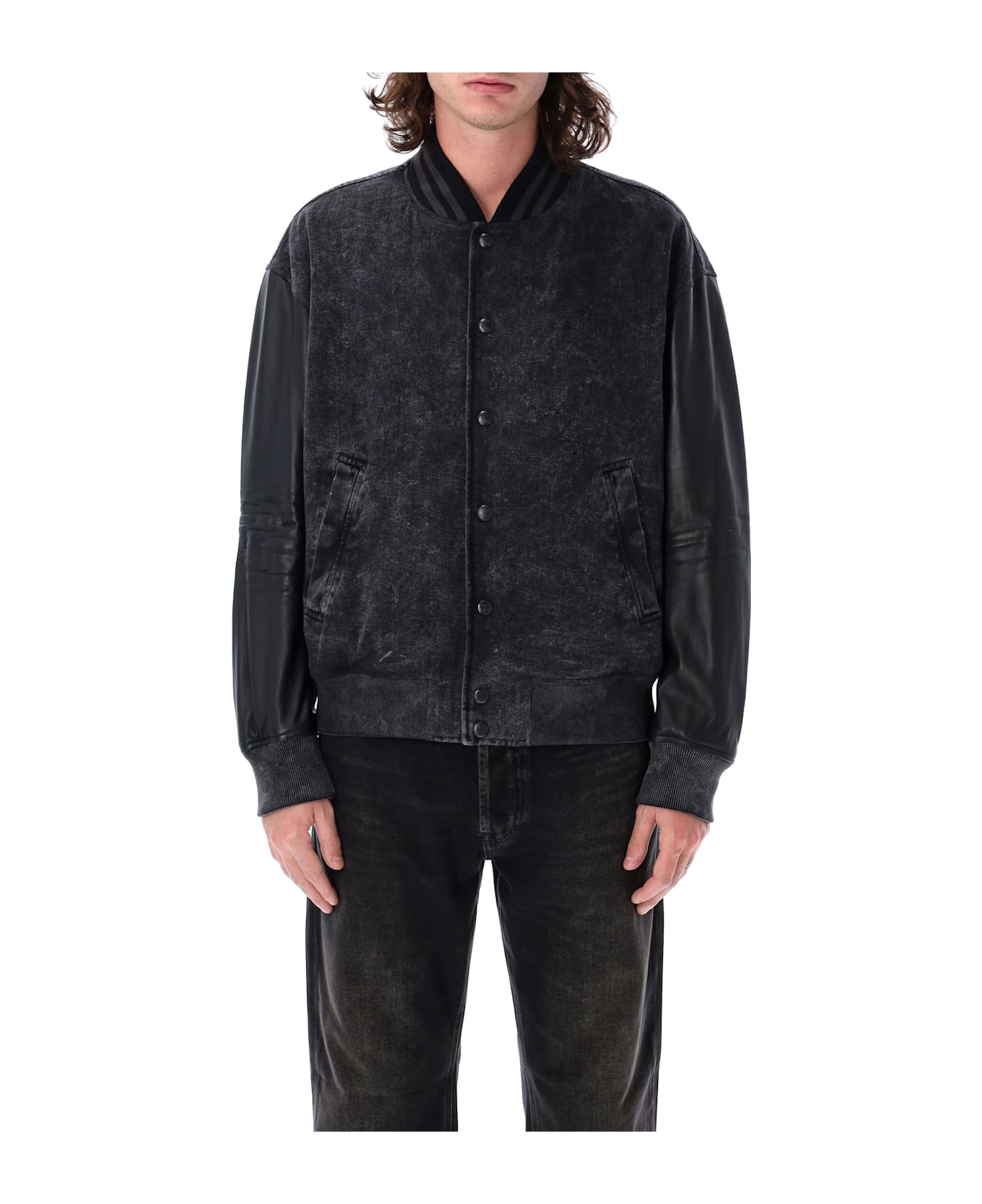 Diesel L-nyn Bomber Jacket - BLACK