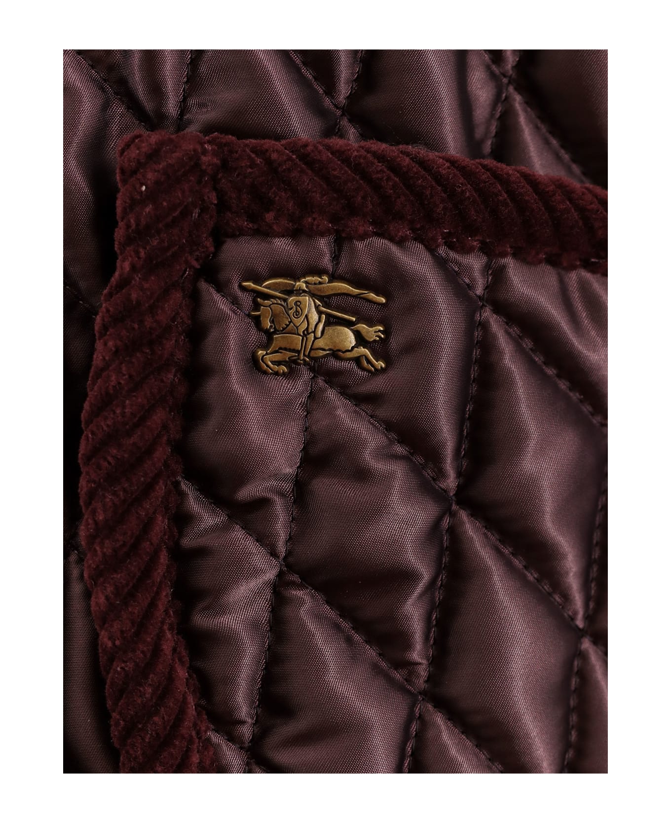 Burberry Quilted Nylon Jacket - MAHOGANY
