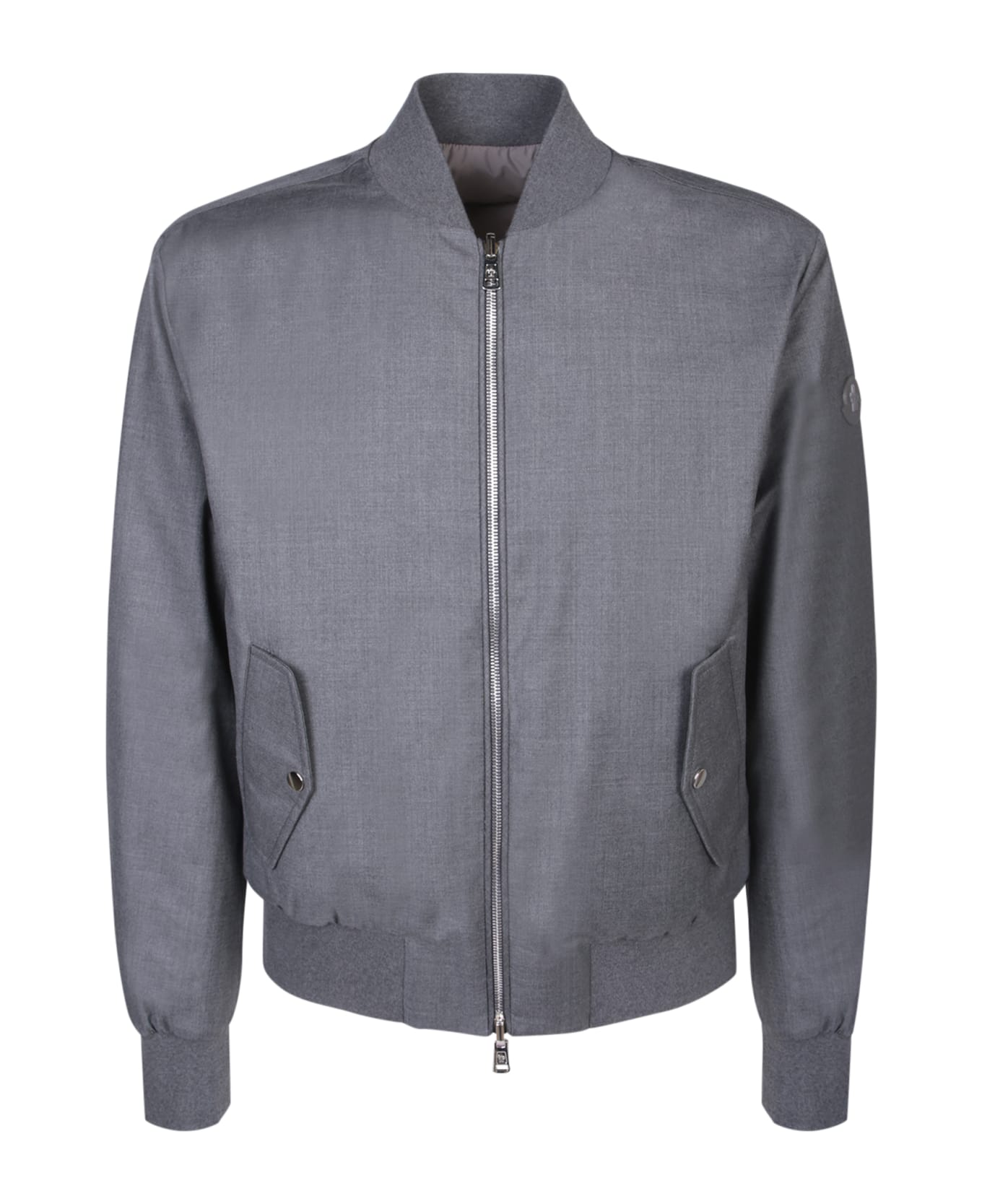 Moncler Aver Bomber Grey Jacket - Grey