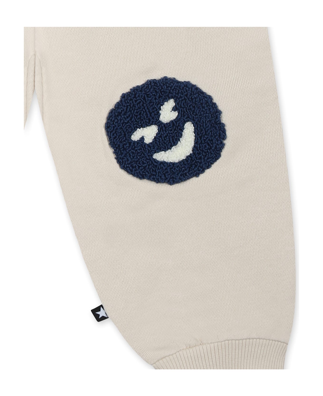 Molo Light Blue Trousers For Babykids - Ivory