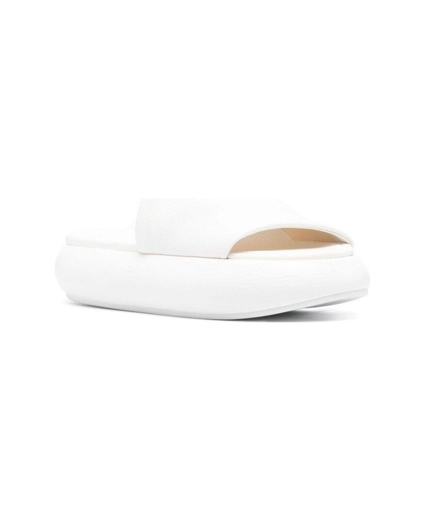 Marsell Ciambellona Asymmetric Sandals - WHITE