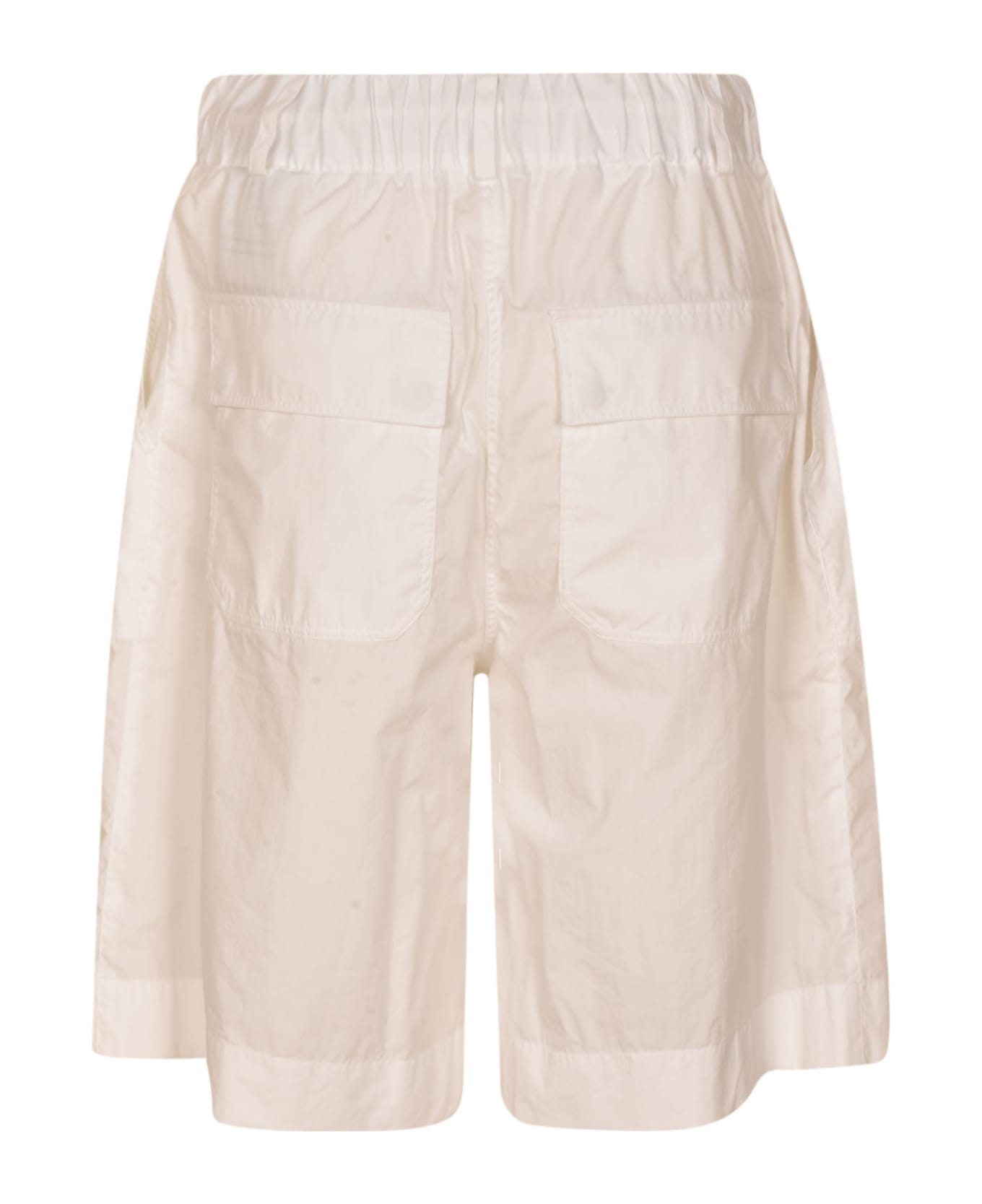 Moncler Wide Leg Drawstring Waist Shorts - White