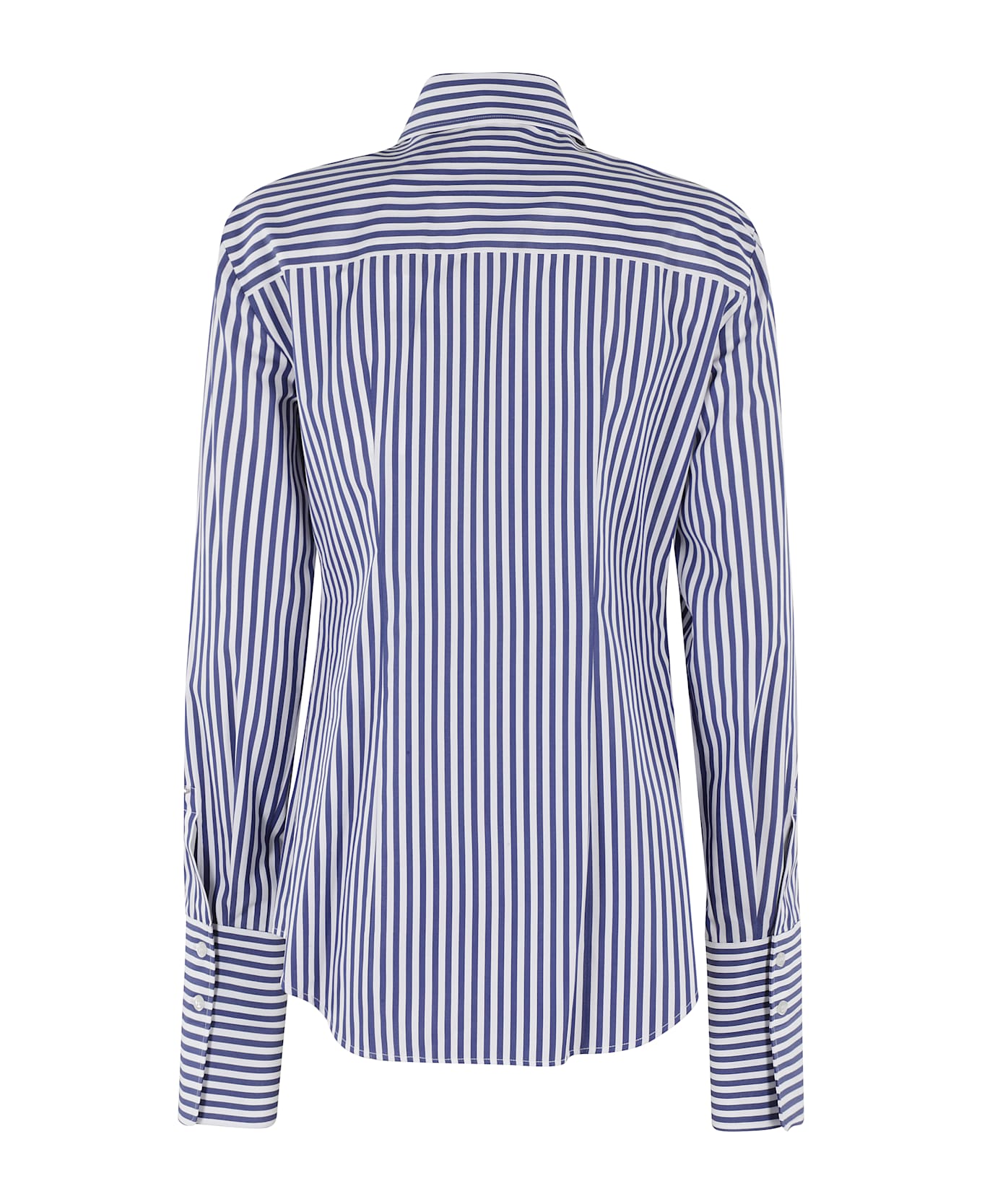 SportMax Striped Button-up Shirt - Bianco