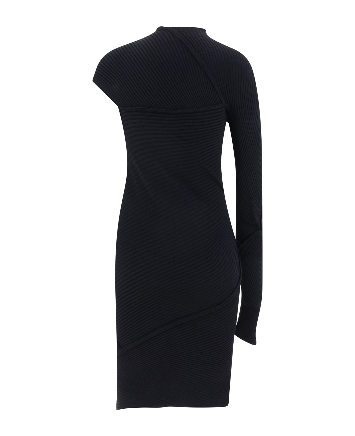 Balenciaga Spiral Mini Dress - Black ワンピース＆ドレス