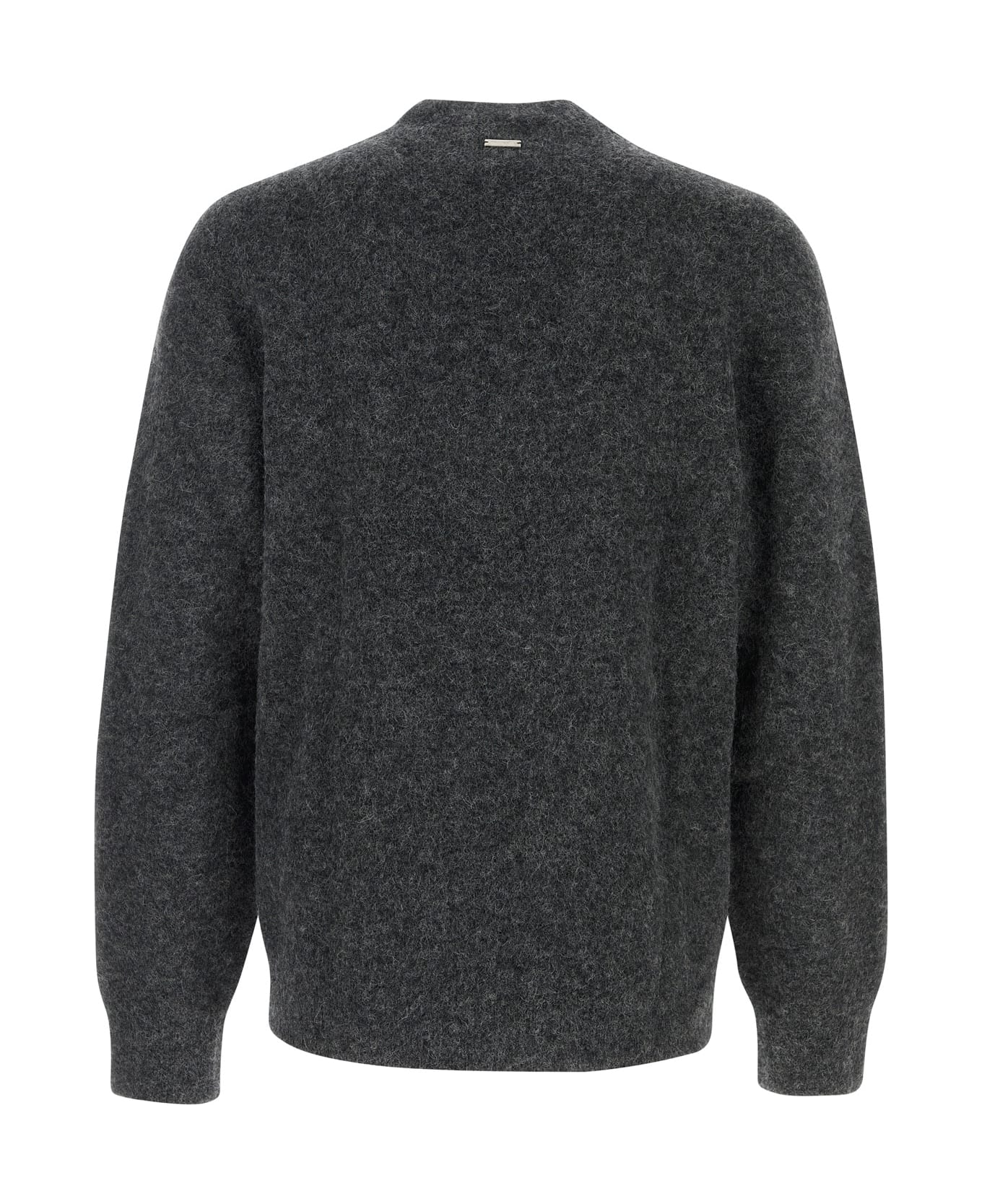 Ferragamo Alpaca V Neck - CHARCOAL