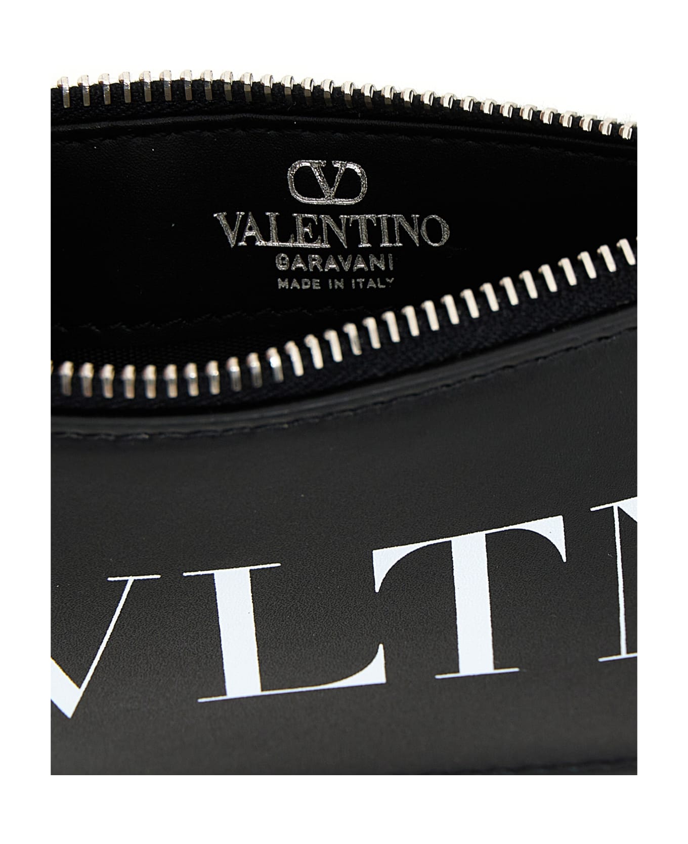 Valentino Garavani 'vltn' Card Holder - White/Black