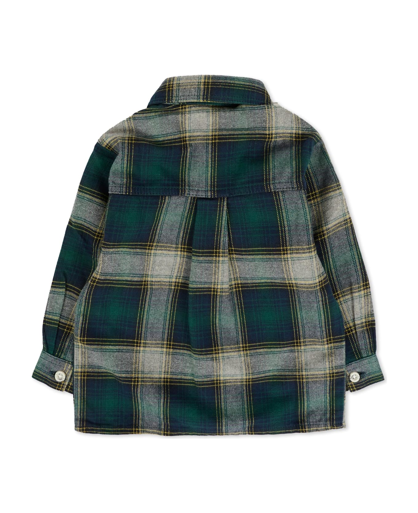 Timberland Green Shirt For Baby Boy With Patch - Green シャツ