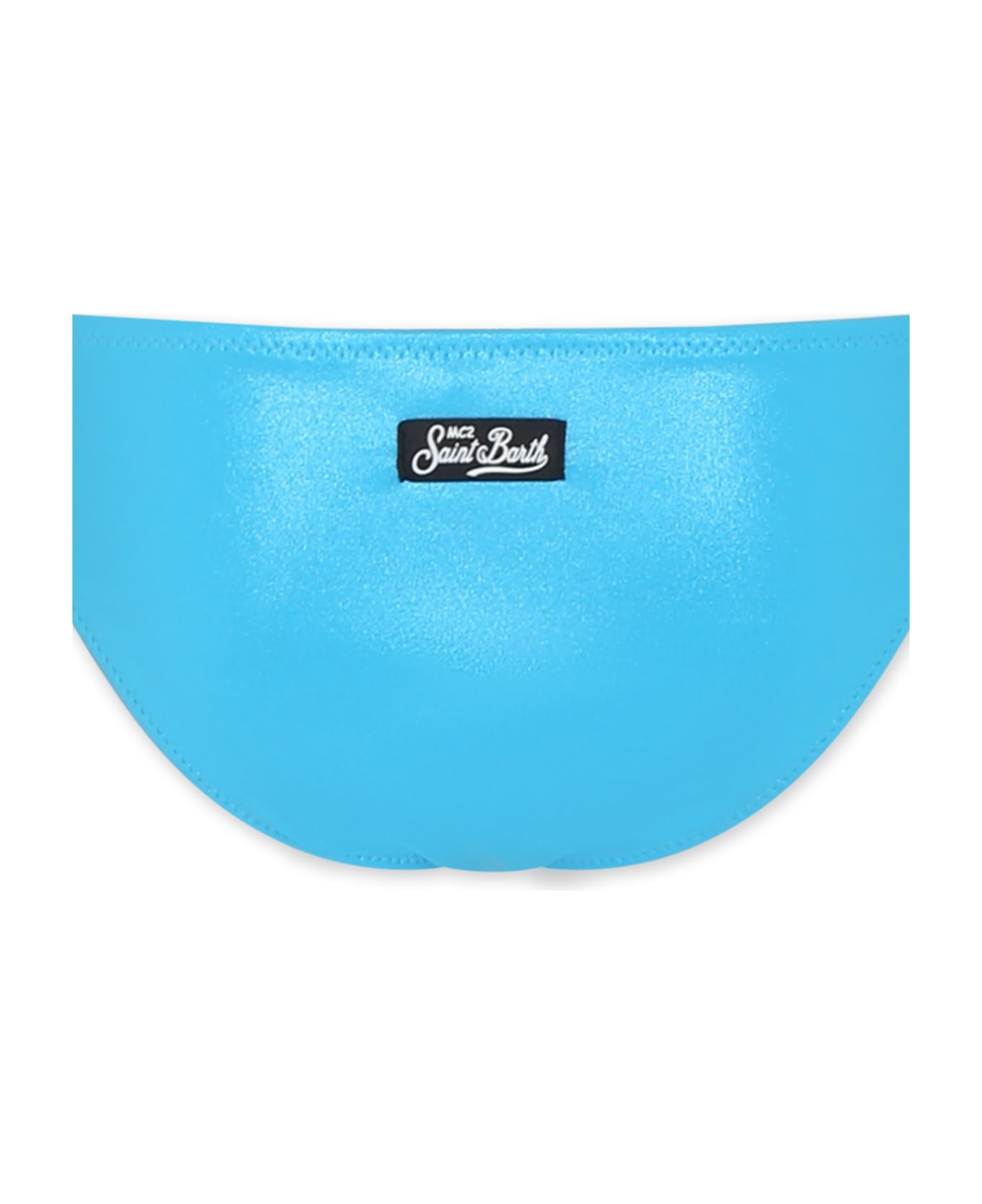 MC2 Saint Barth Light Blue Bikini For Girl With Logo - Light Blue