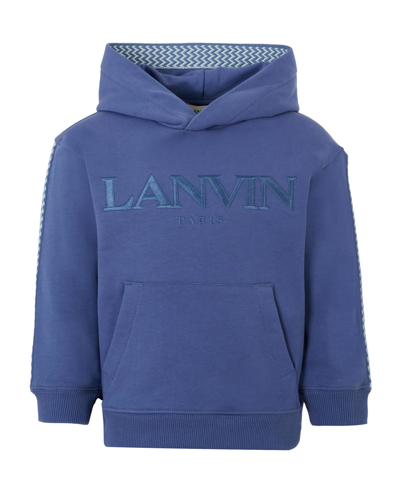 Lanvin Blue Sweatshirt For Boy With Logo - Blue