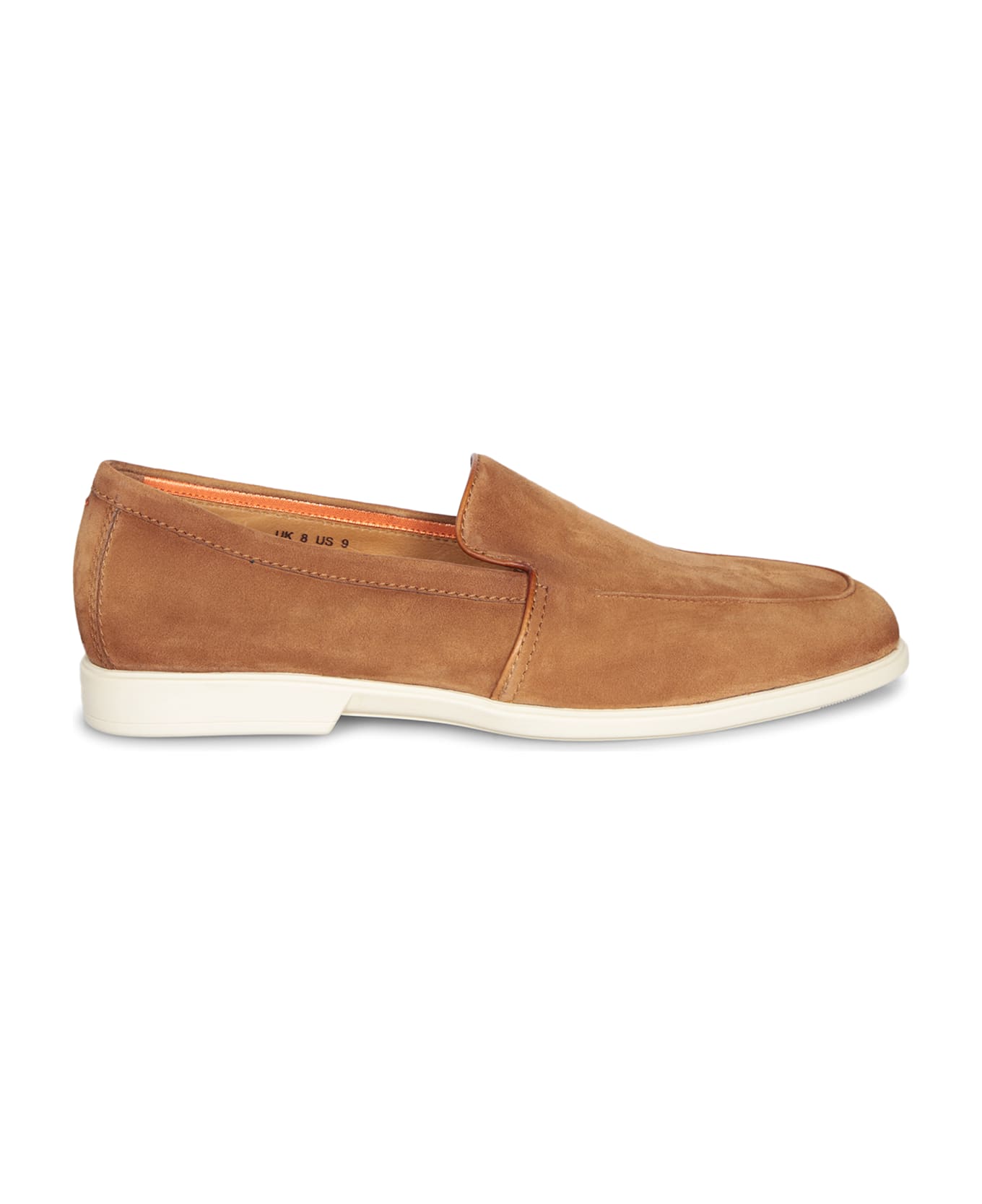 Santoni Malibu Suede Brown Loafer - Brown