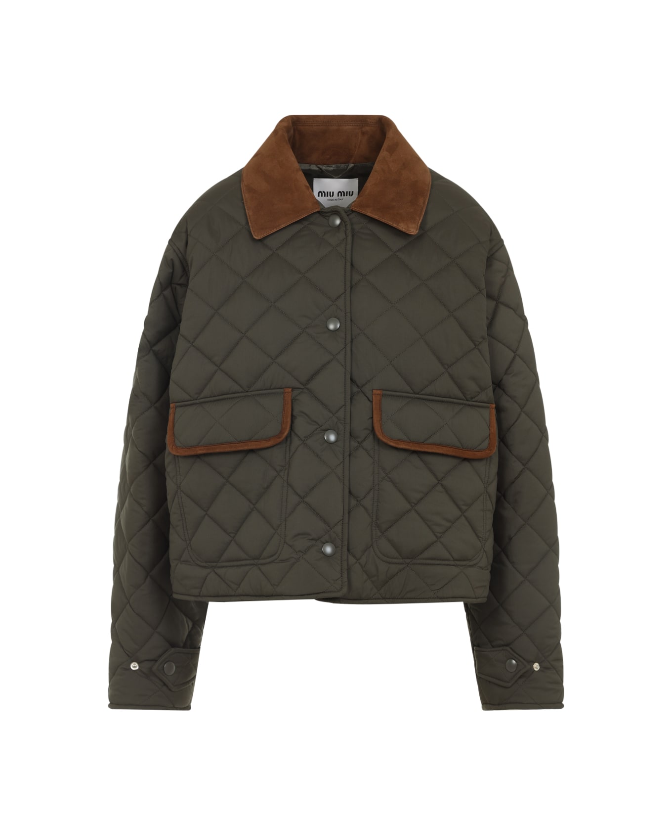 Miu Miu Recycled Polyester Jacket - Militare