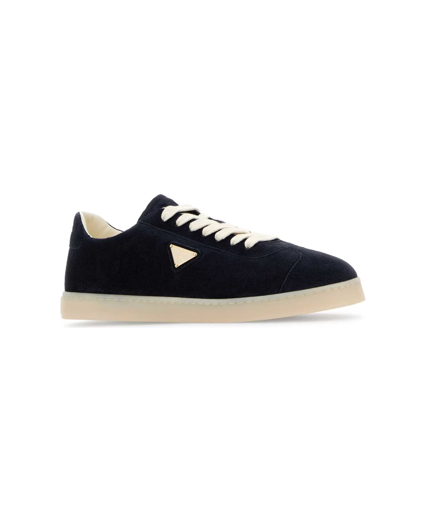 Prada Blue Suede Sneakers - BLU