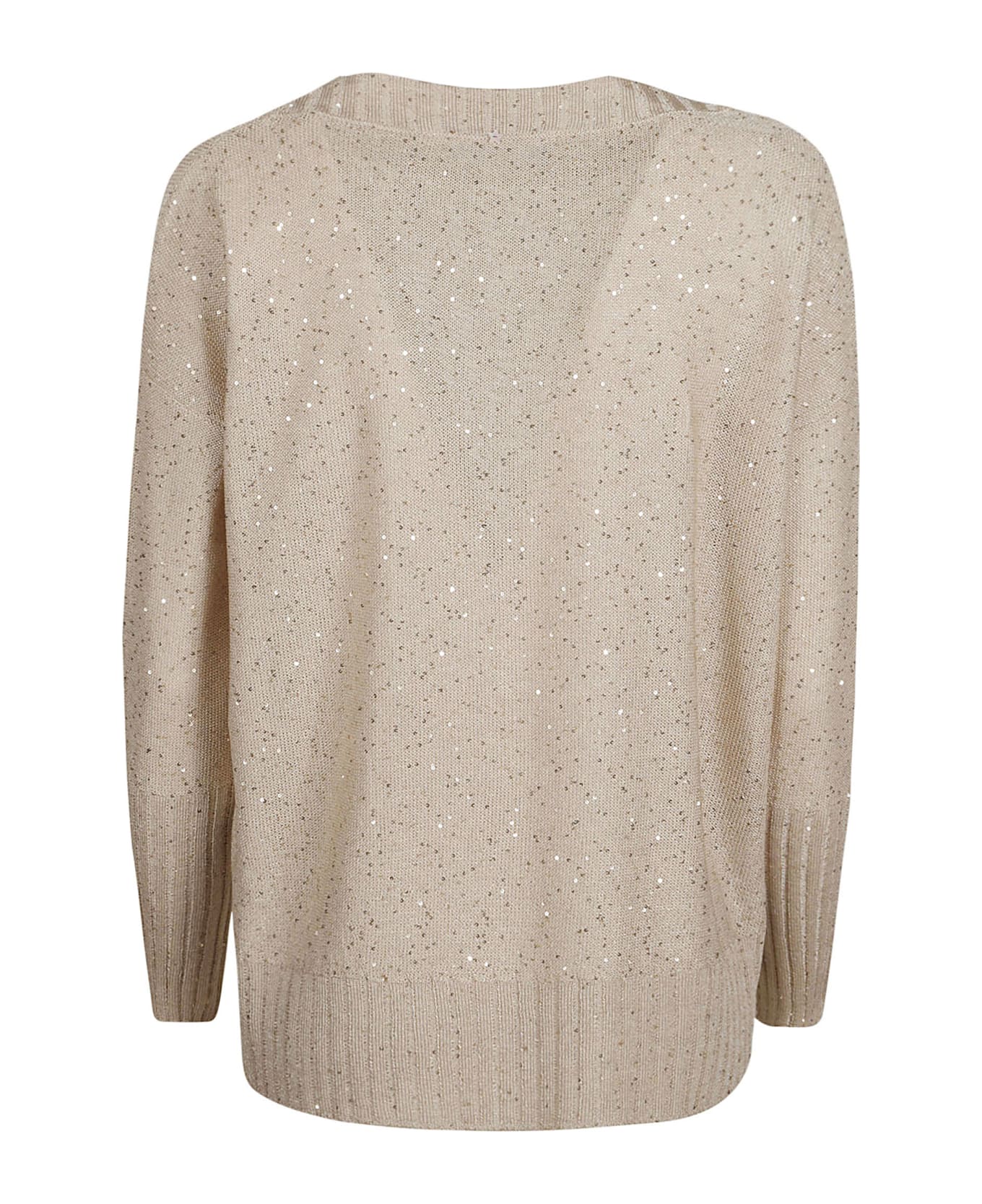 Lorena Antoniazzi Glittery Sweater - Beige