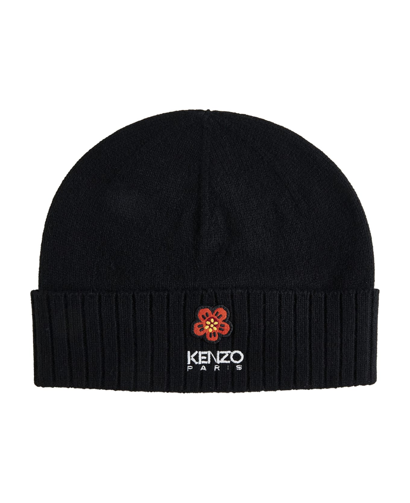 Kenzo Black Wool Beanie - J Black 帽子