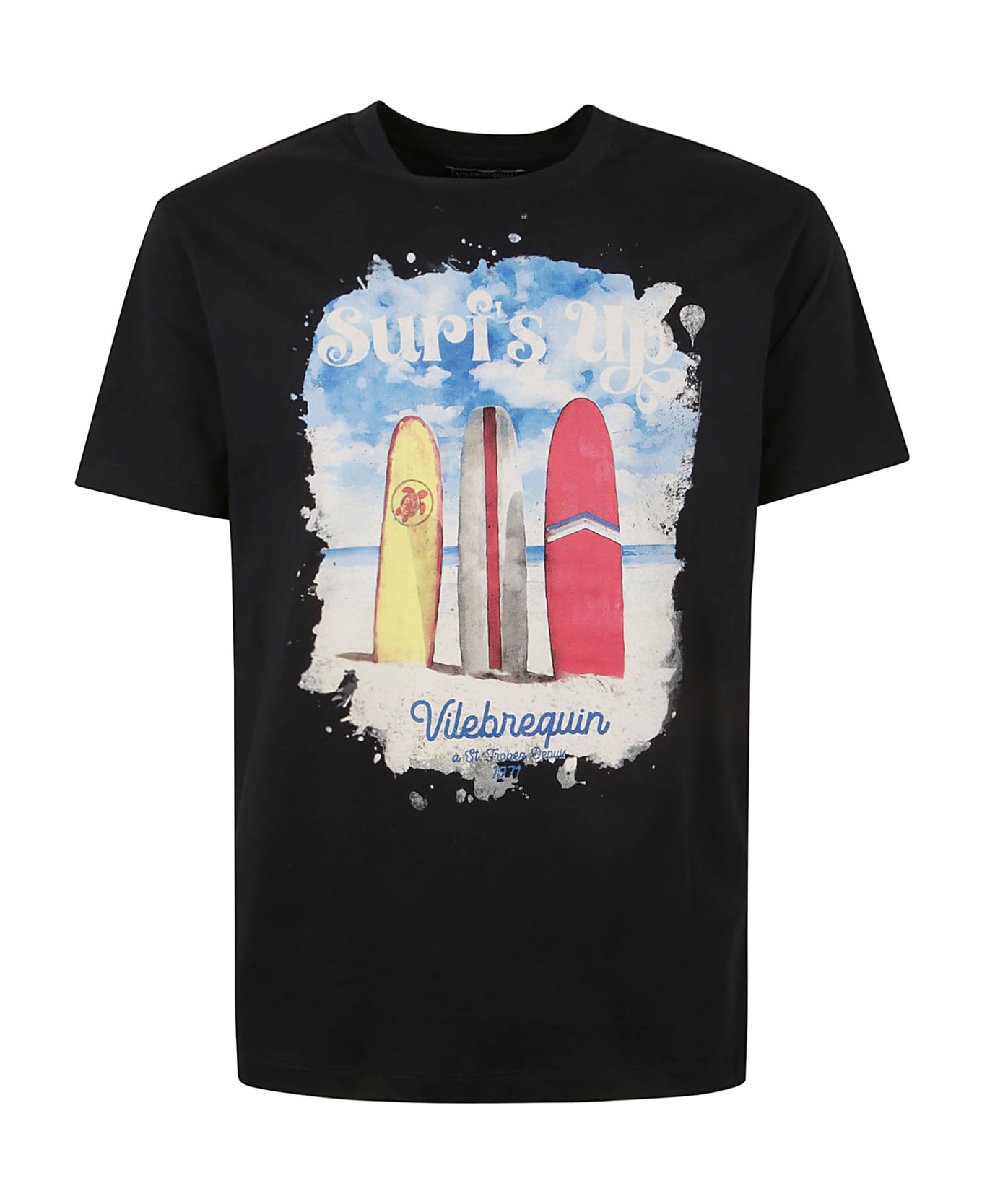 Vilebrequin Logo Print Regular T-shirt - Blue Marine シャツ