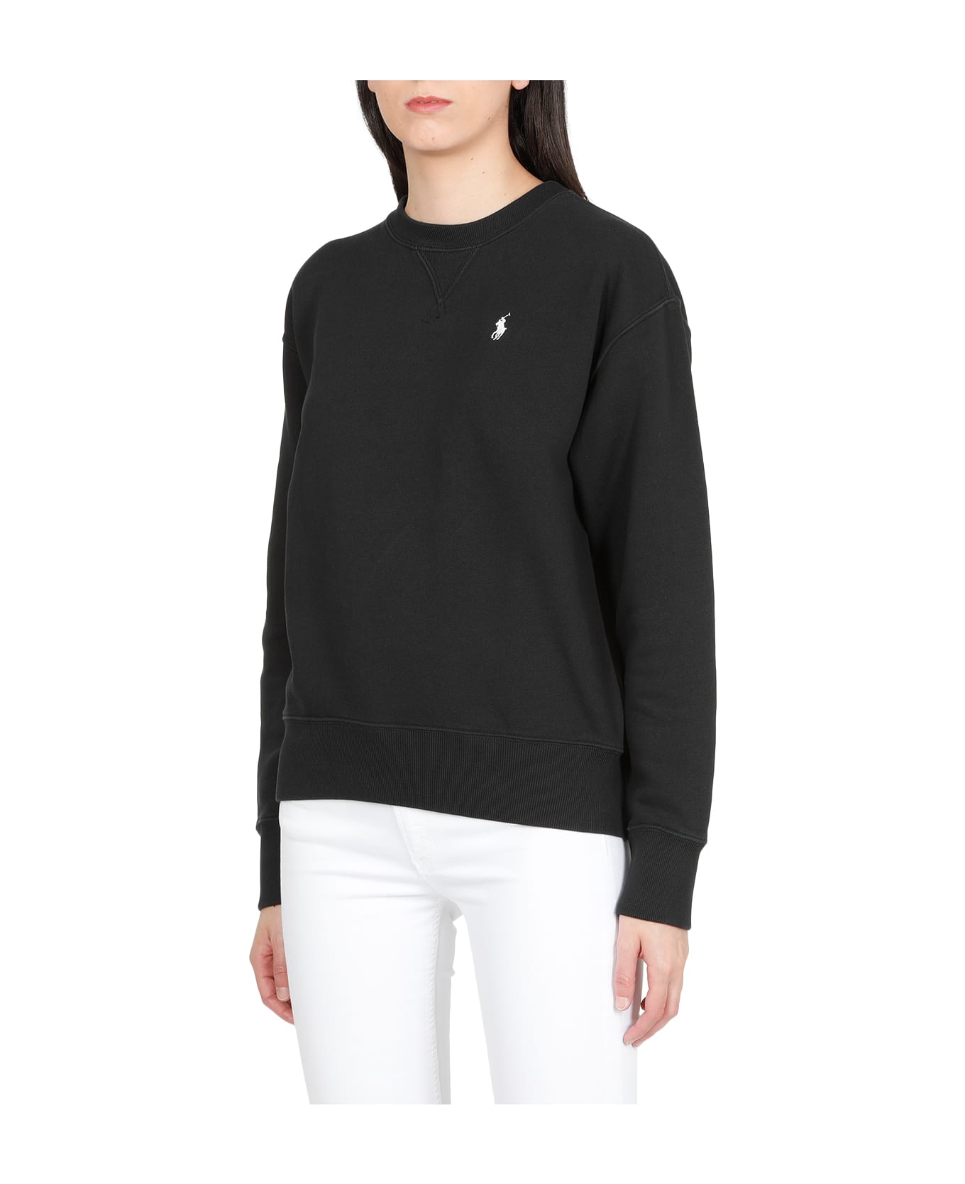 Polo Ralph Lauren Blend Cotton Sweatshirt Polo Ralph Lauren - BLACK