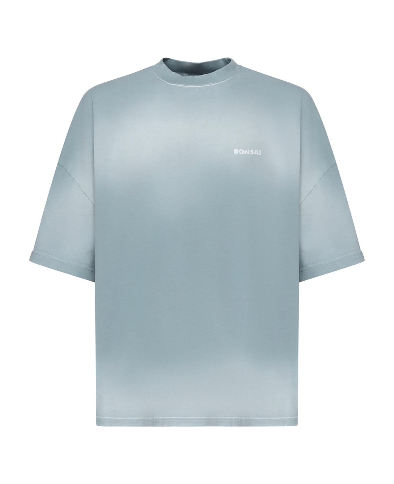 Bonsai Logo Spray T-shirt - Stone bluE