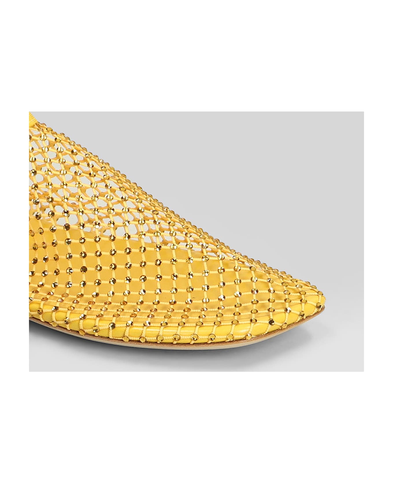 Christopher Esber Minette Flat Ballet Flats In Yellow Polyester - yellow