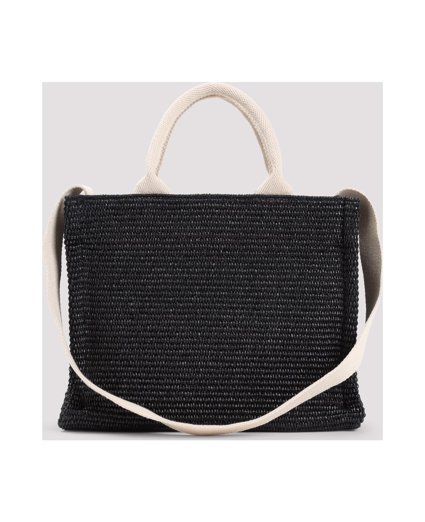 Marni Raffia East-west Tote Bag - Black Natural