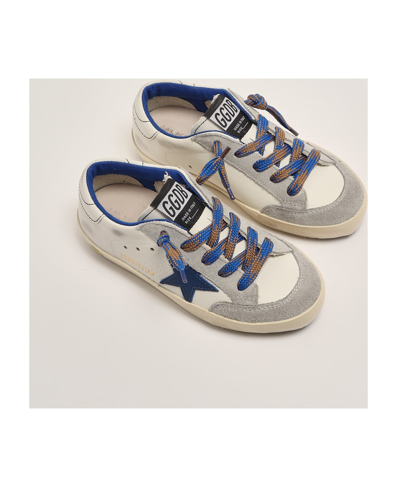 Golden Goose Super Star Sneaker - BIANCO-BLU