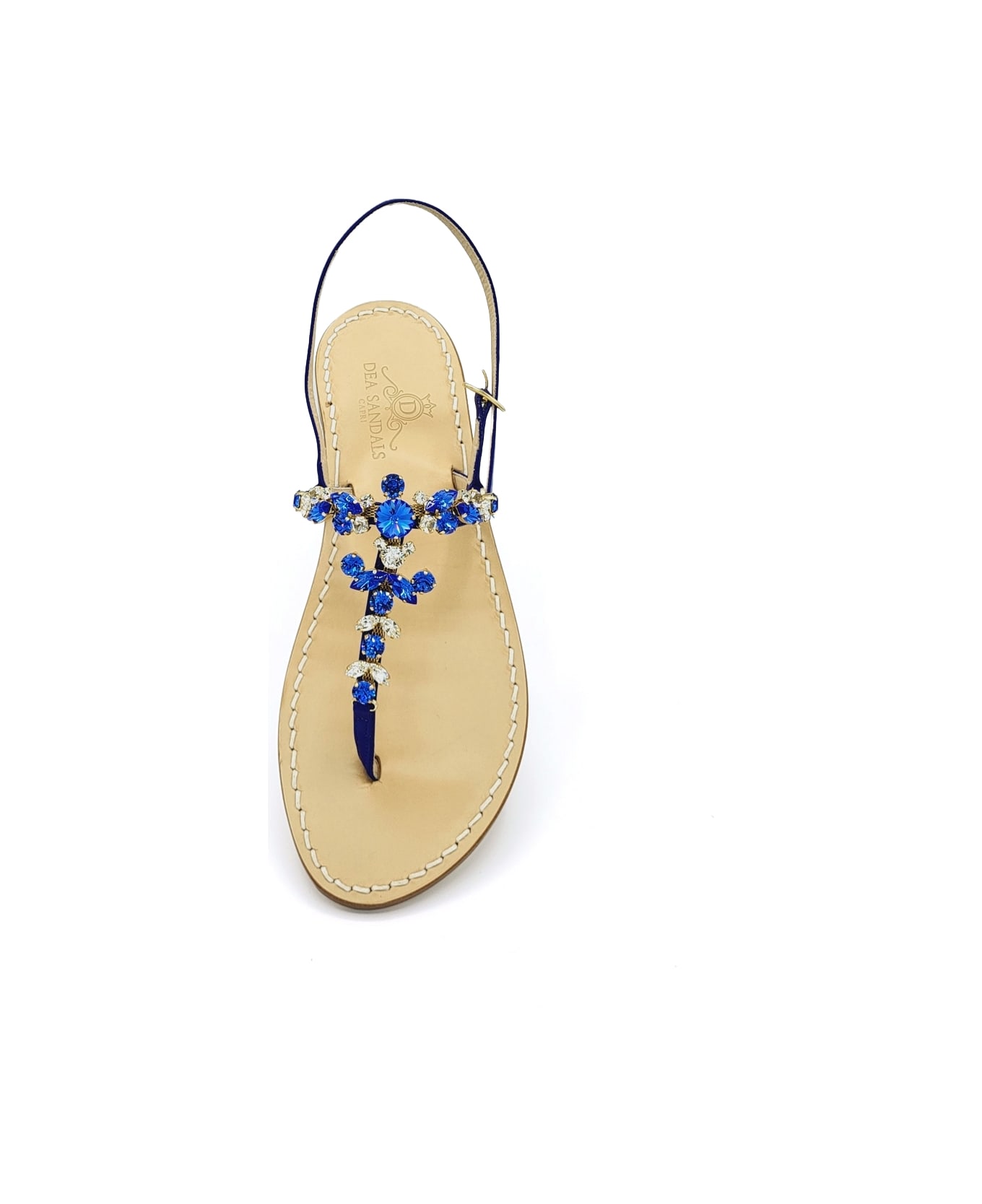 Dea Sandals Scopolo Jewel Sandals Sapphire Blue - blue, sapphire blue, crystal