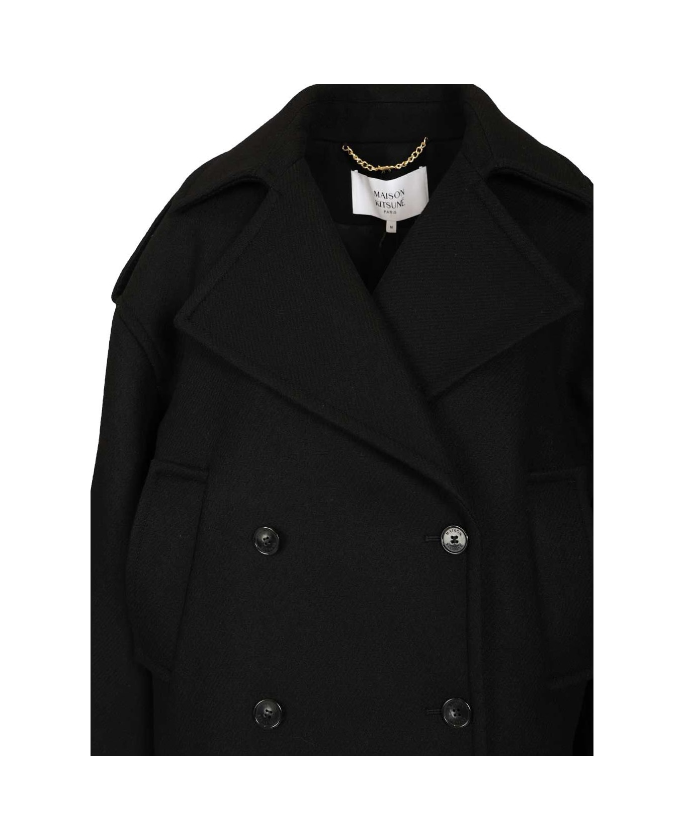 Maison Kitsuné Short Coat - BLACK