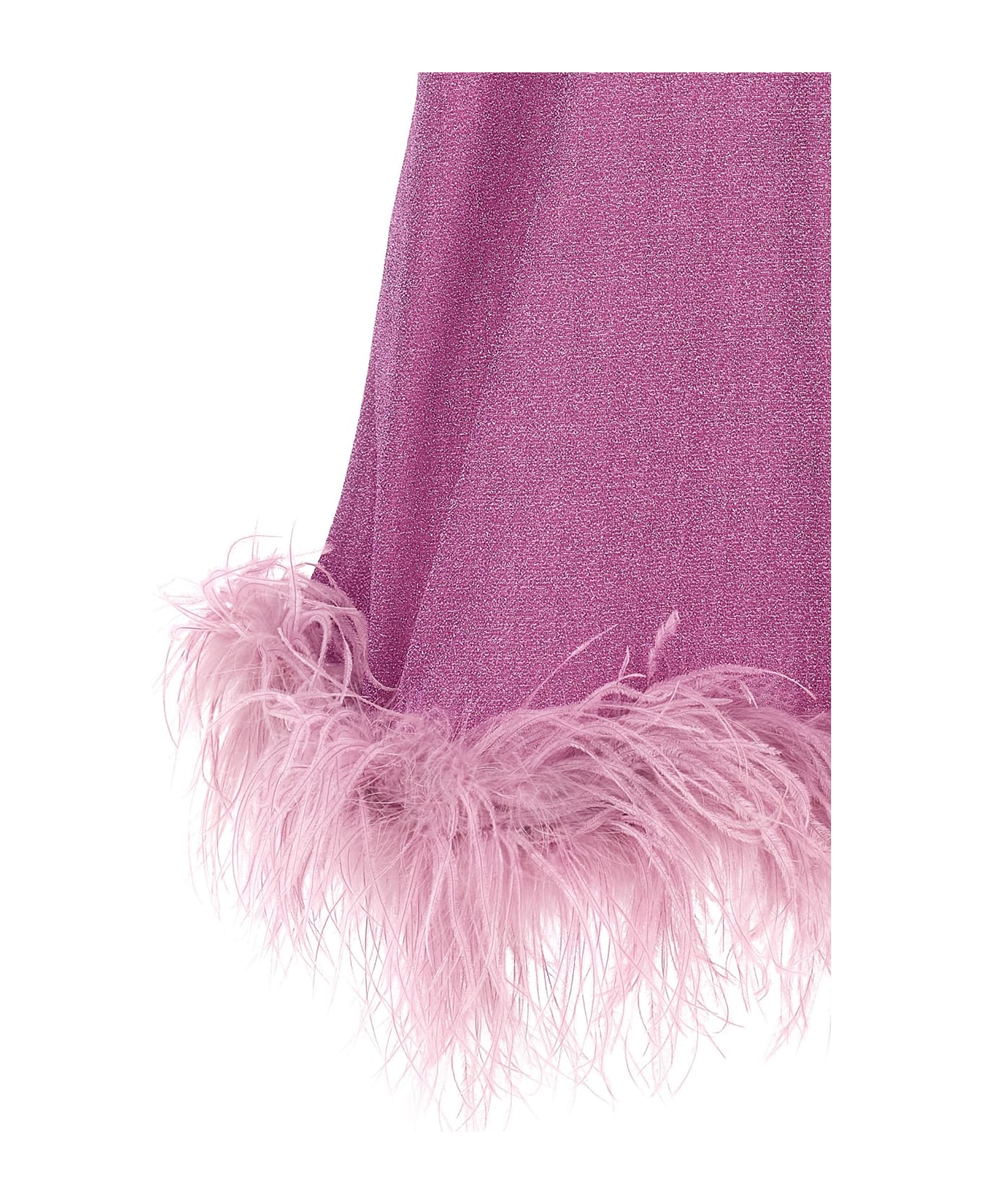 Oseree 'lumiere Plumage' Short Dress - Purple キャミソール