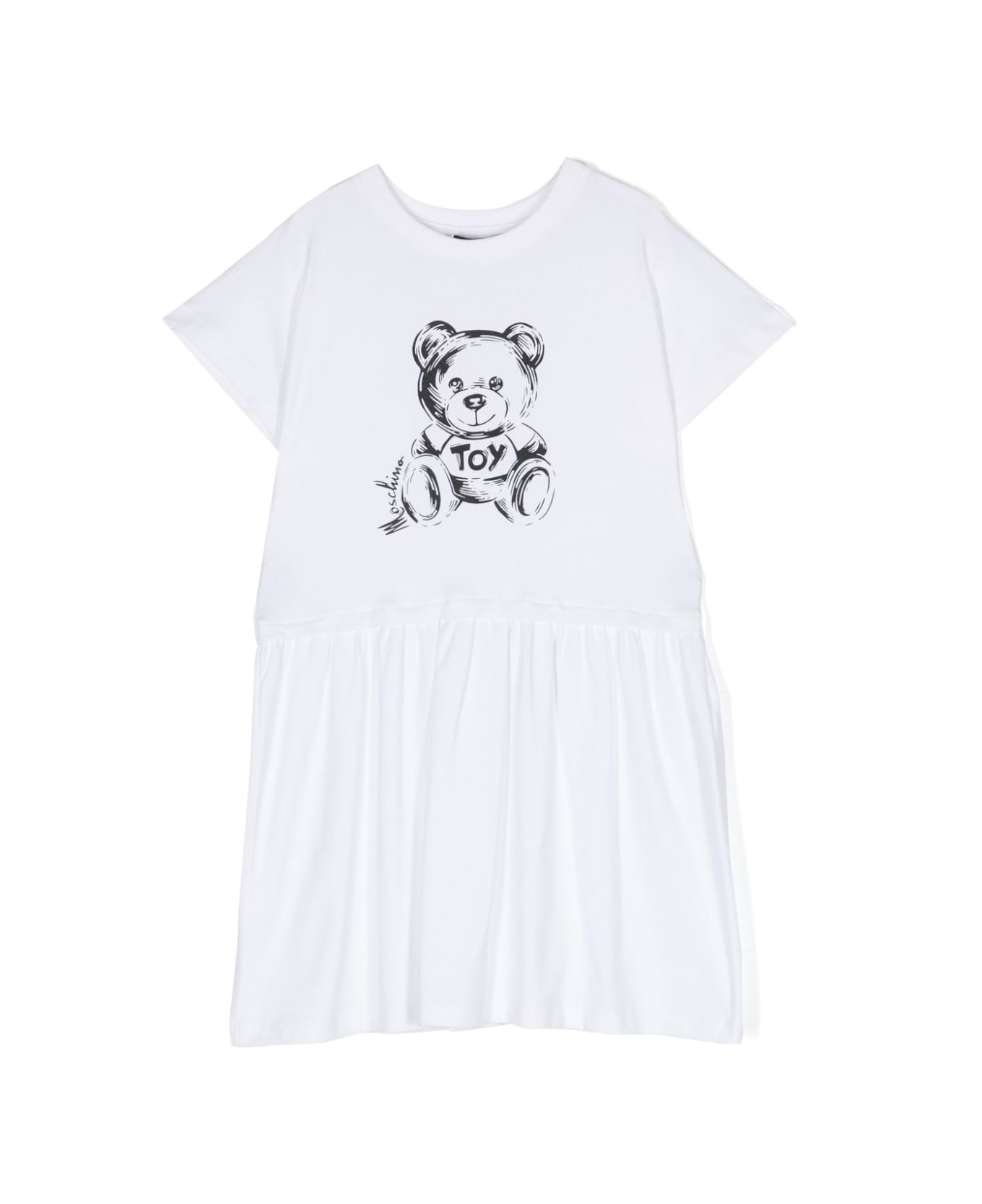 Moschino Abito Con Logo - White ワンピース＆ドレス