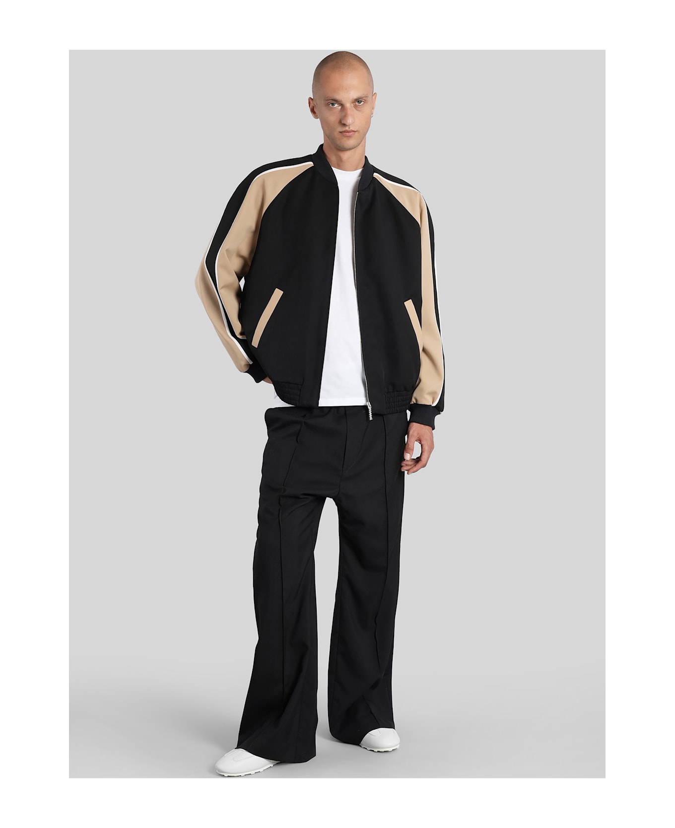 Marni Bomber Jacket In Black Wool - black