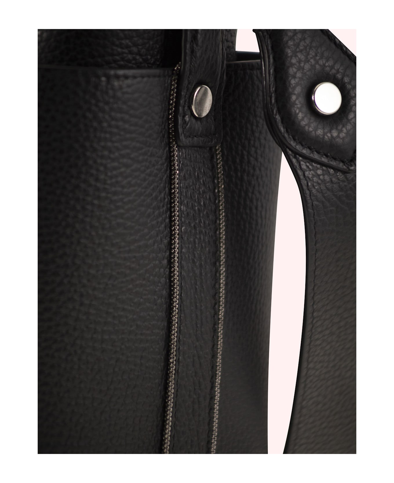 Fabiana Filippi Black Leather Totes - Black