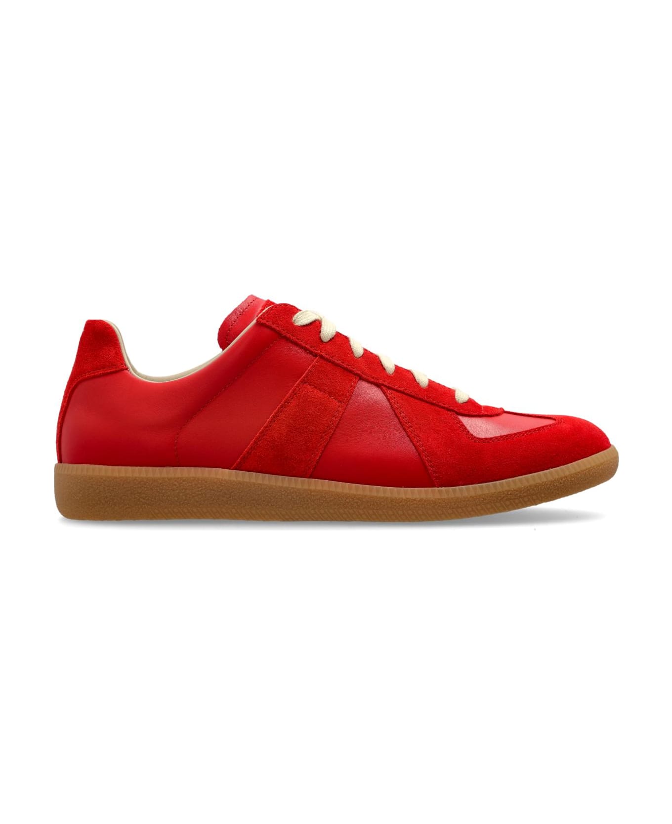 Maison Margiela Leather Sports Shoes - RED