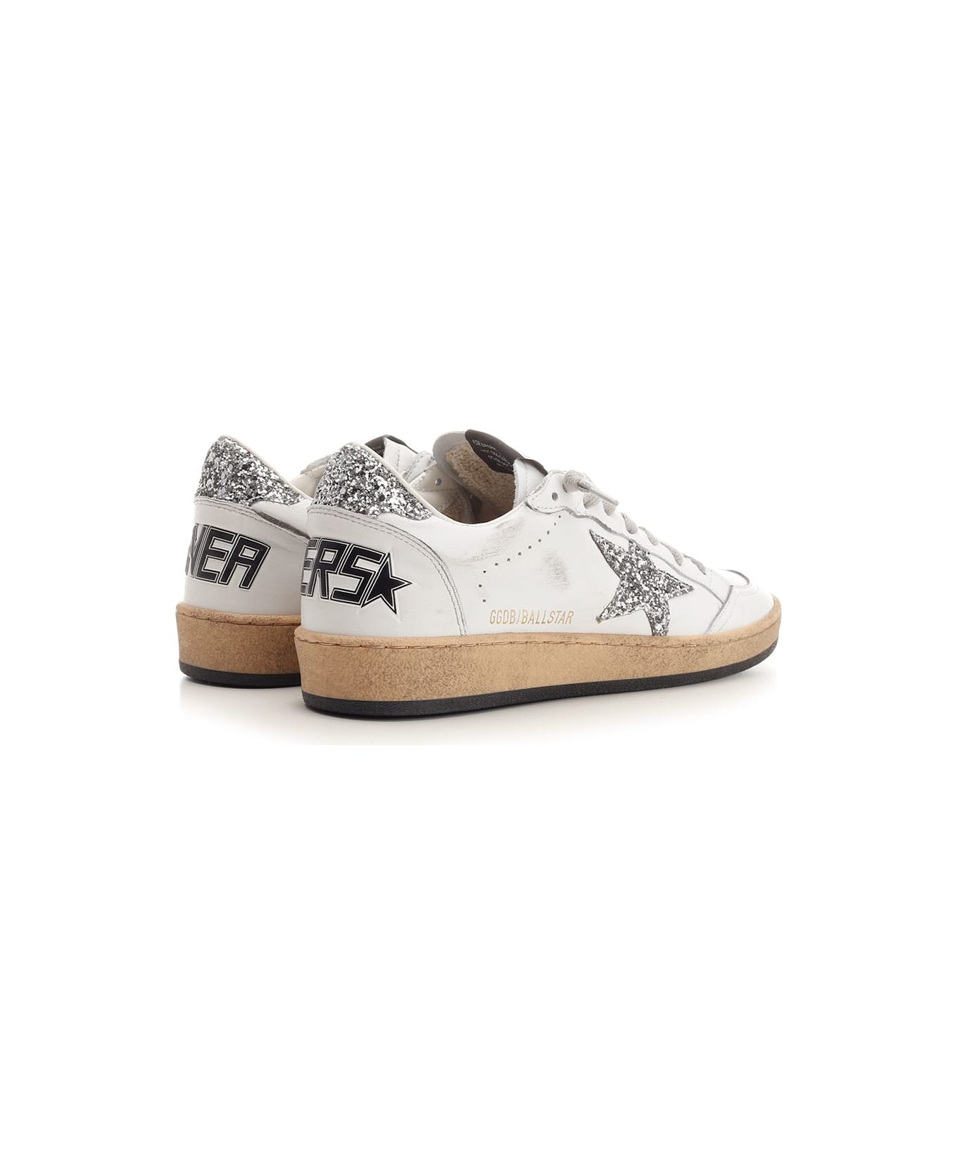 Golden Goose 'ball Star' Sneakers - Silver