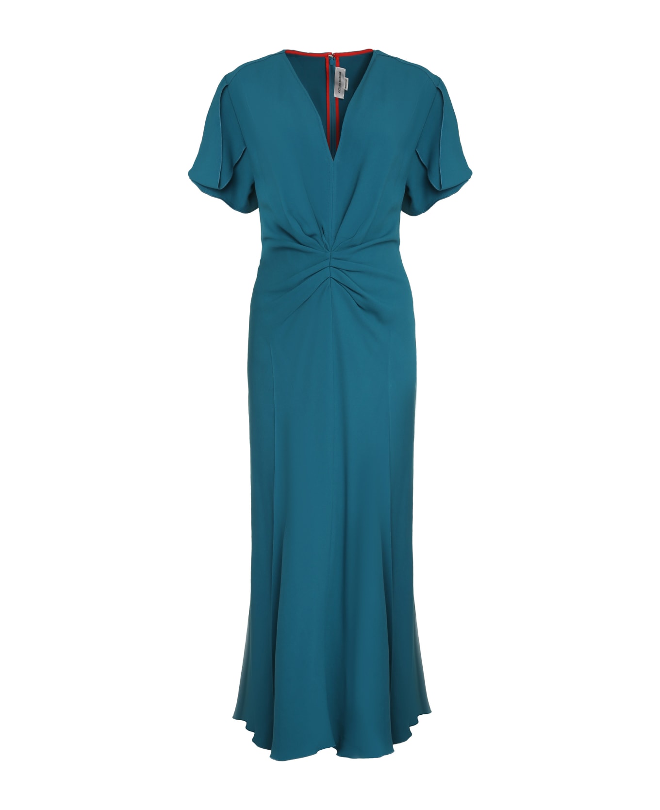 Victoria Beckham Stretch Viscose Dress - turquoise