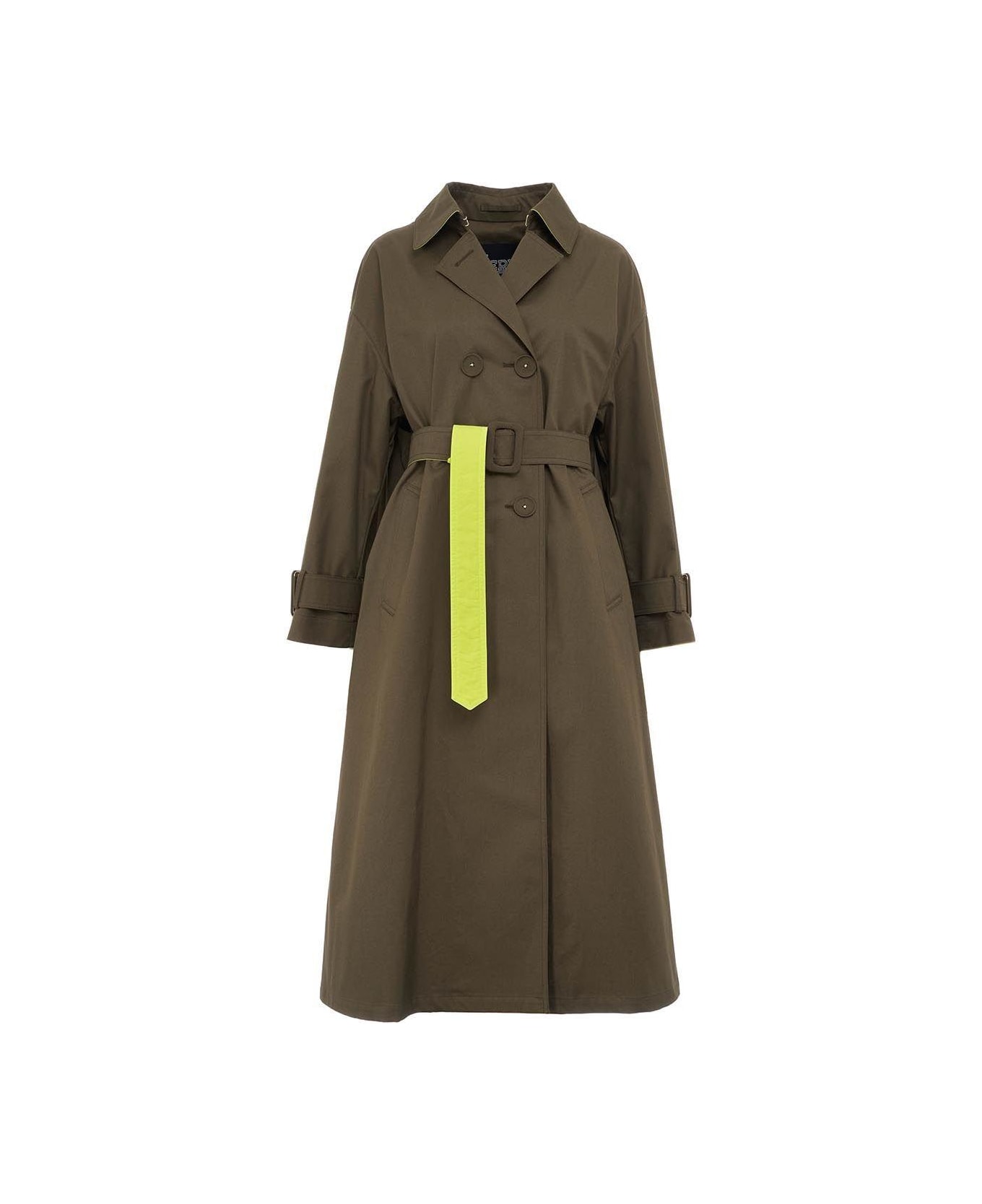 Herno Belted Trench Coat - Light military レインコート