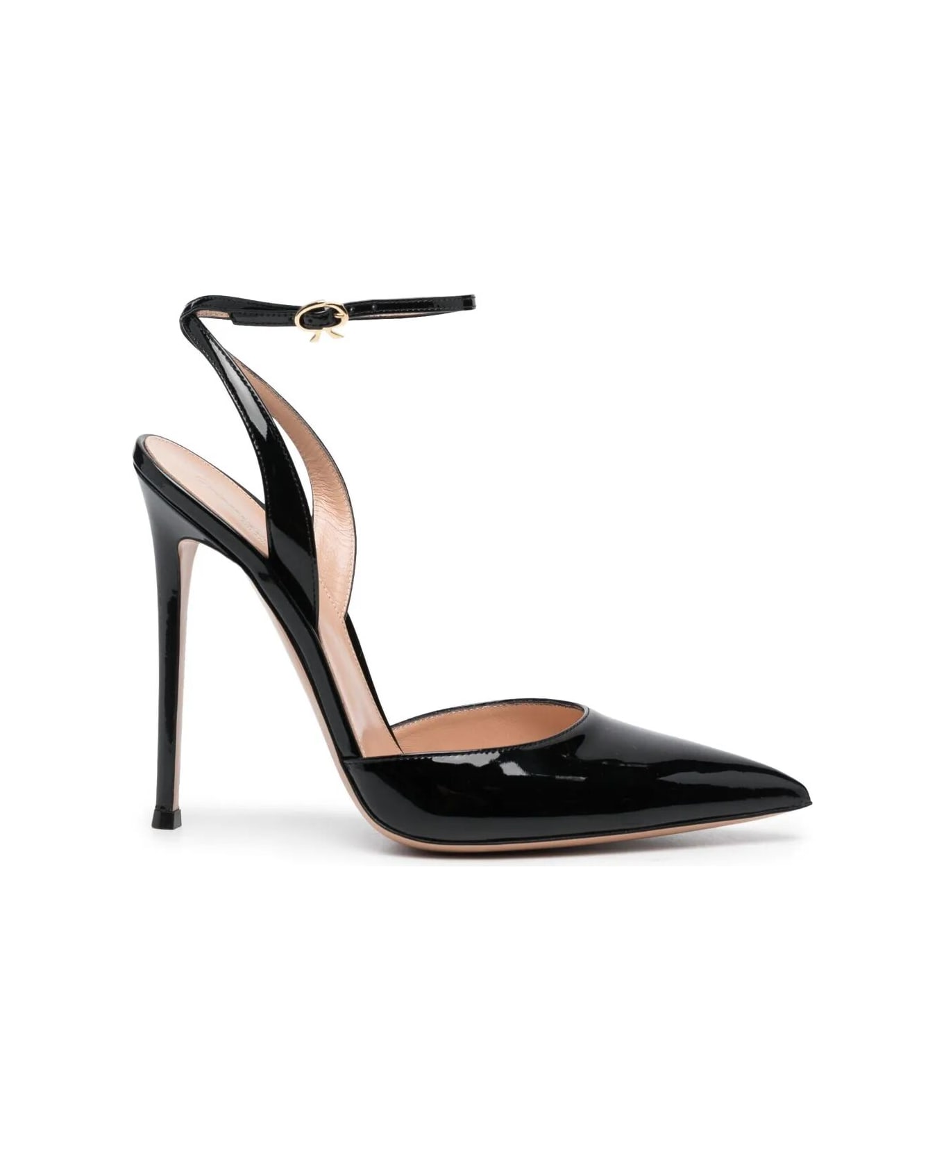 Gianvito Rossi Cara Paint Shoes - Black ハイヒール