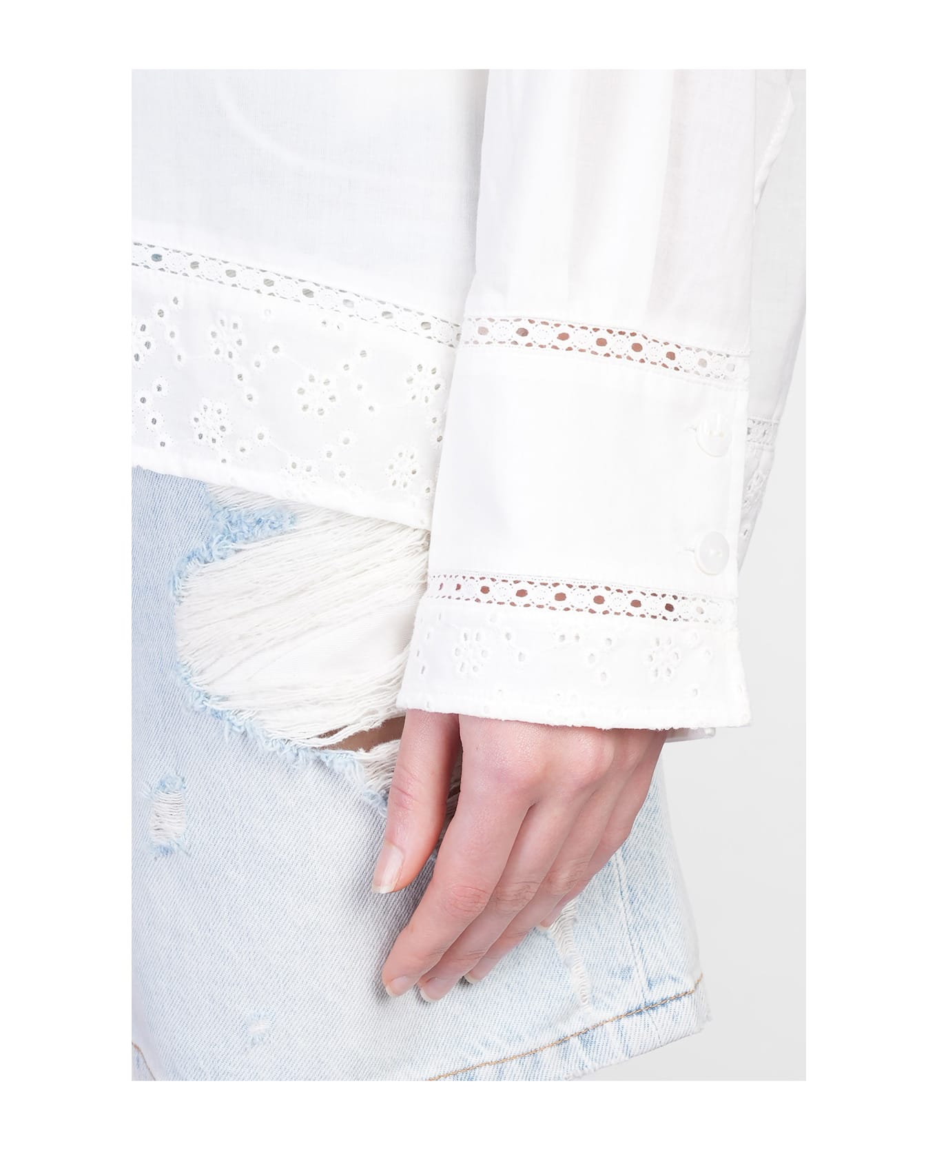 IRO Imai Shirt In White Cotton - white