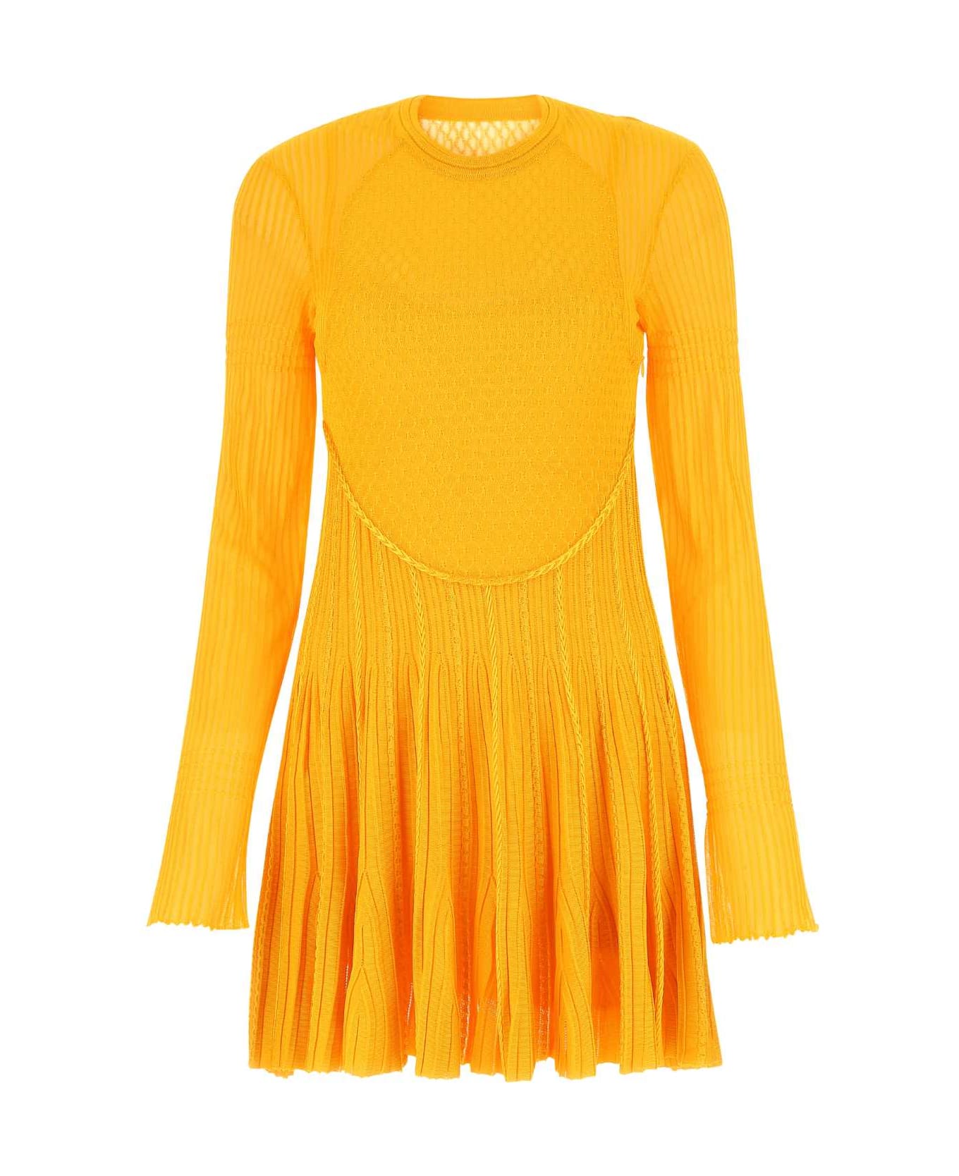 Givenchy Yellow Stretch Viscose Blend Mini Dress - 710