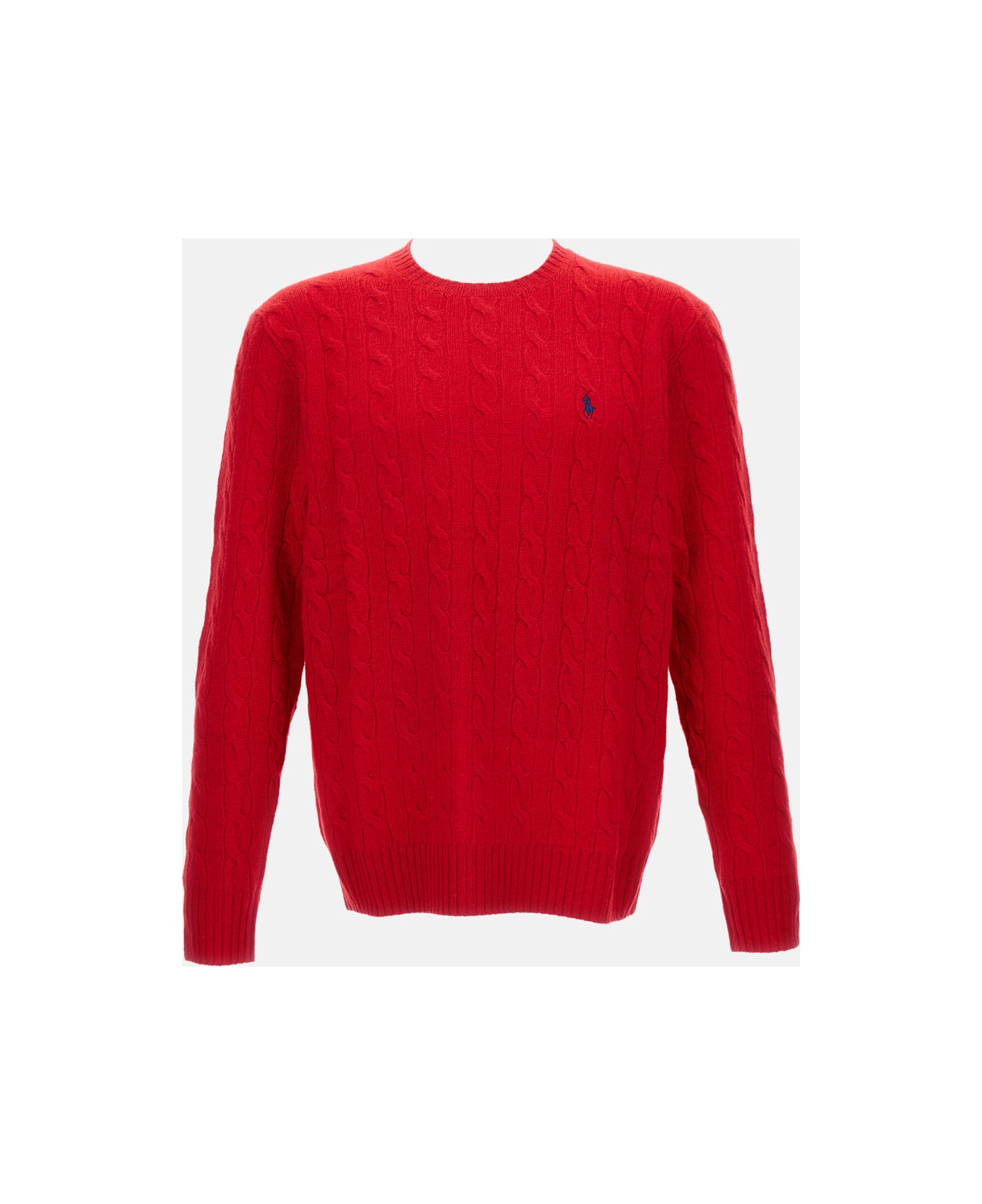 Polo Ralph Lauren Cable-knit Wool-cashmere Jumper - Red