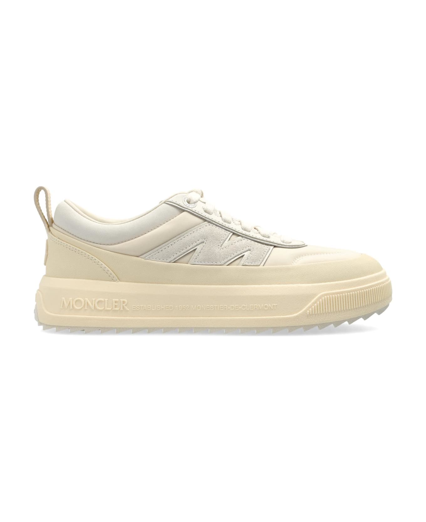 Moncler Sports Shoes With Logo - Beige